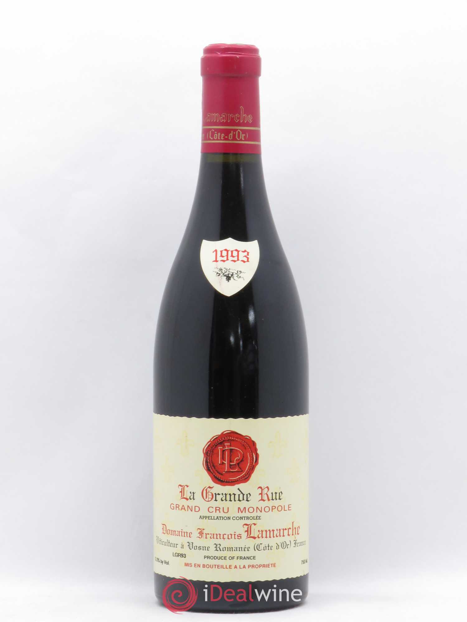 La Grande Rue Grand Cru Lamarche (Domaine) 1993 - Lot de 1 bouteille - 0