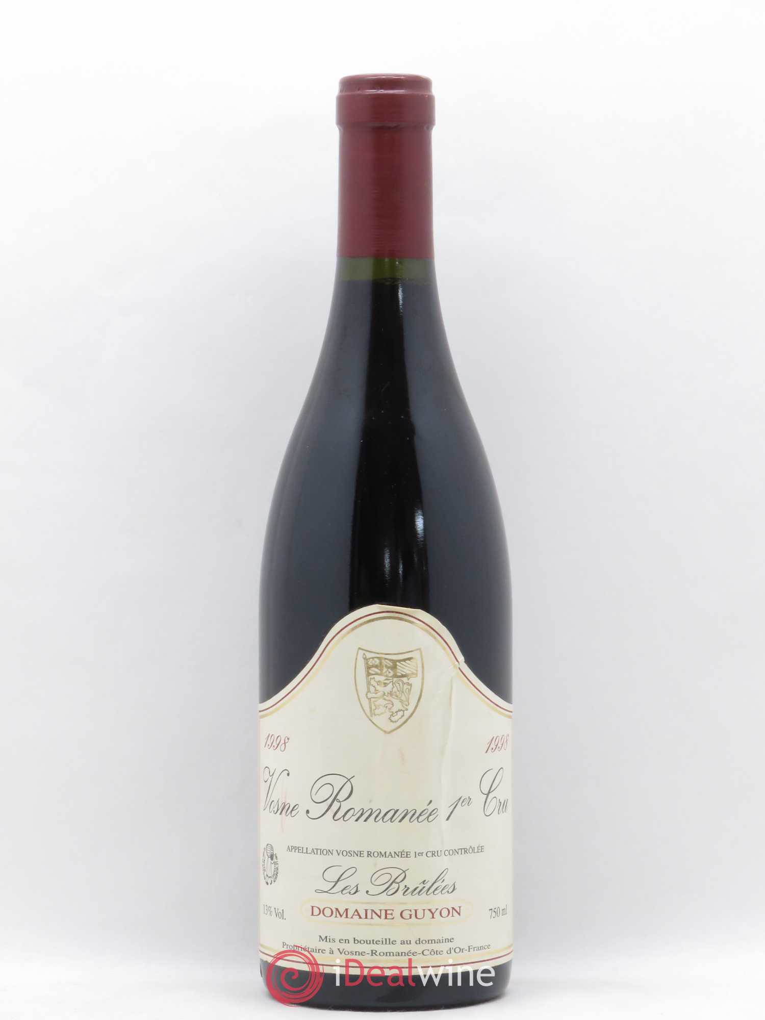 Vosne-Romanée 1er Cru Les Brulées Guyon (Domaine) 1998 - Lot de 1 bouteille - 0