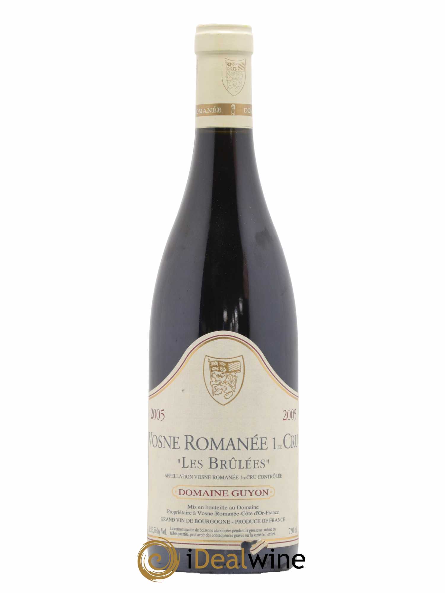 Vosne-Romanée 1er Cru Les Brulées Guyon (Domaine) 2005 - Lot de 1 bouteille - 0