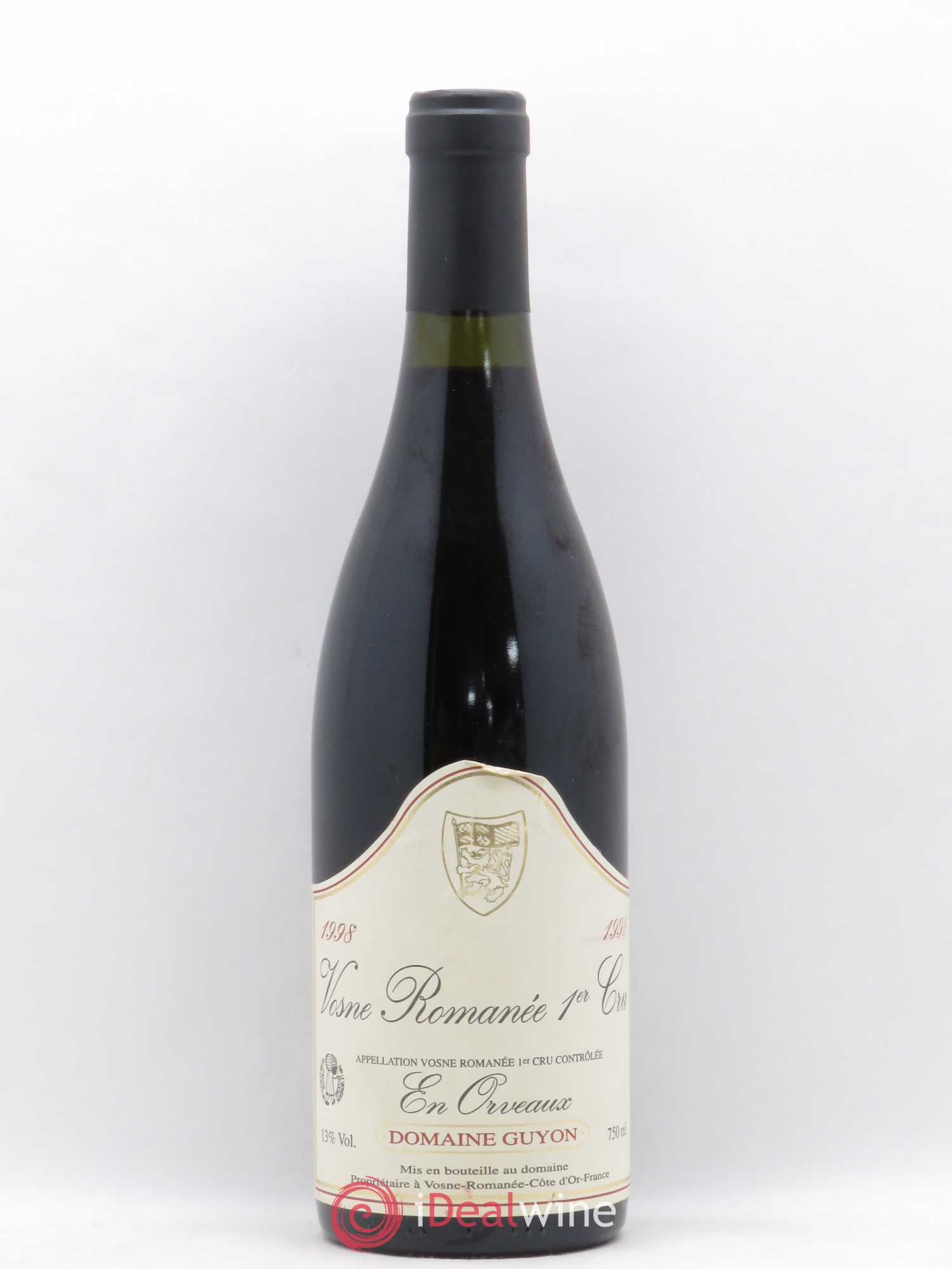 Vosne-Romanée 1er Cru En Orveaux Jean Guyon 1998 - Posten von 1 Flasche - 0