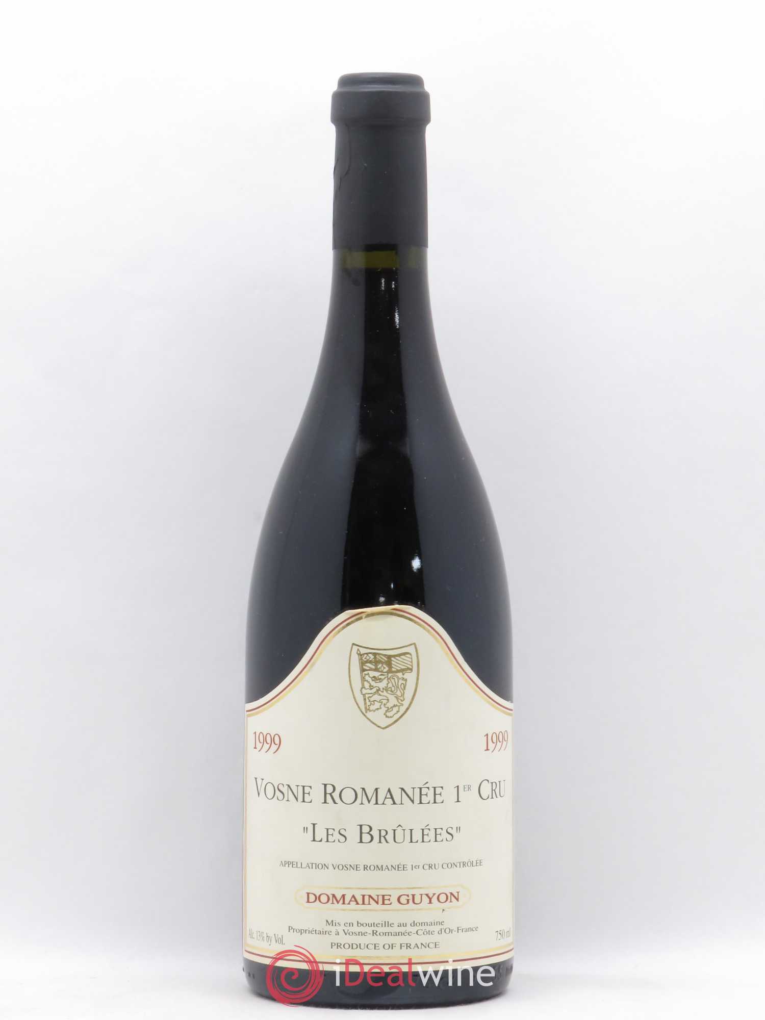Vosne-Romanée 1er Cru Les Brulées Guyon (Domaine) 1999 - Lot de 1 bouteille - 0