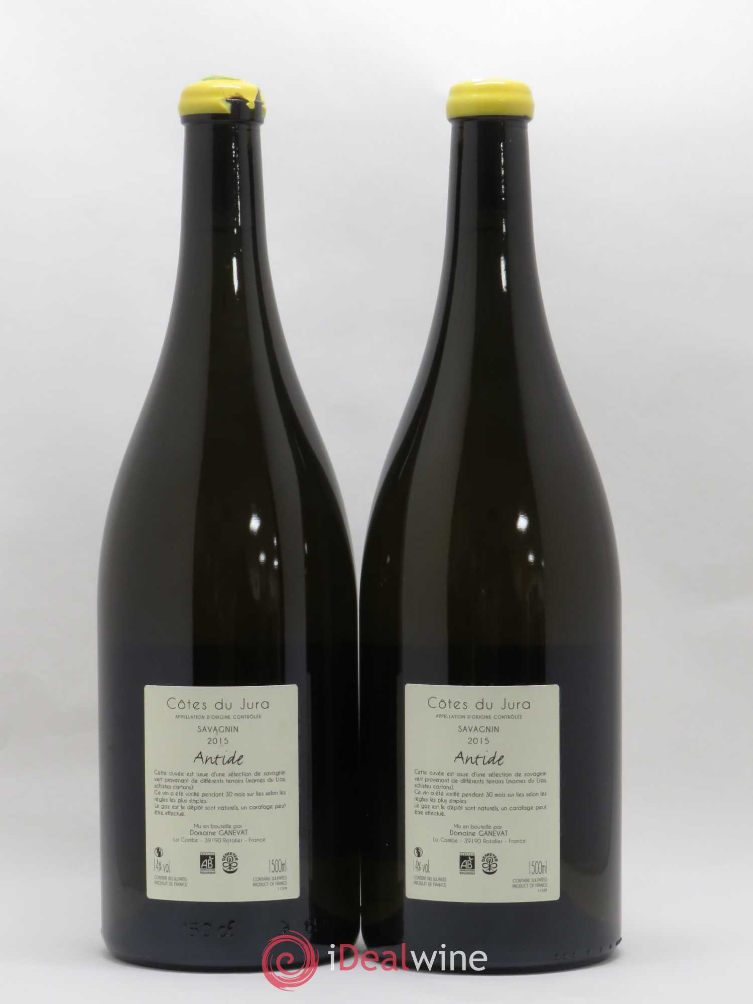 Côtes du Jura Savagnin Antide Jean-François Ganevat (Domaine) 2015 - Lot de 2 magnums - 1