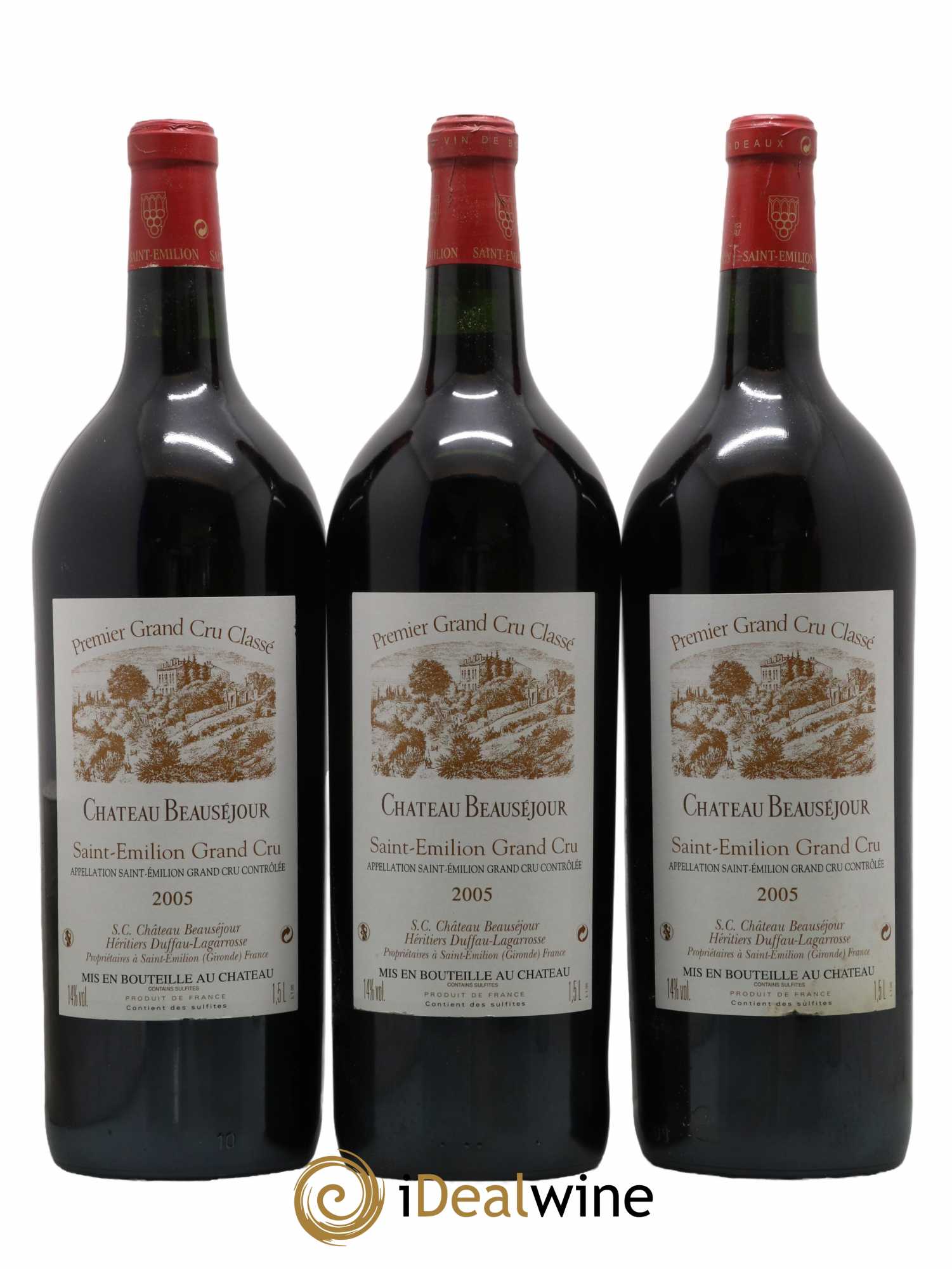 Château Beauséjour (Duffau-Lagarrosse) 1er Grand Cru Classé B 2005 - Lot de 6 magnums - 1