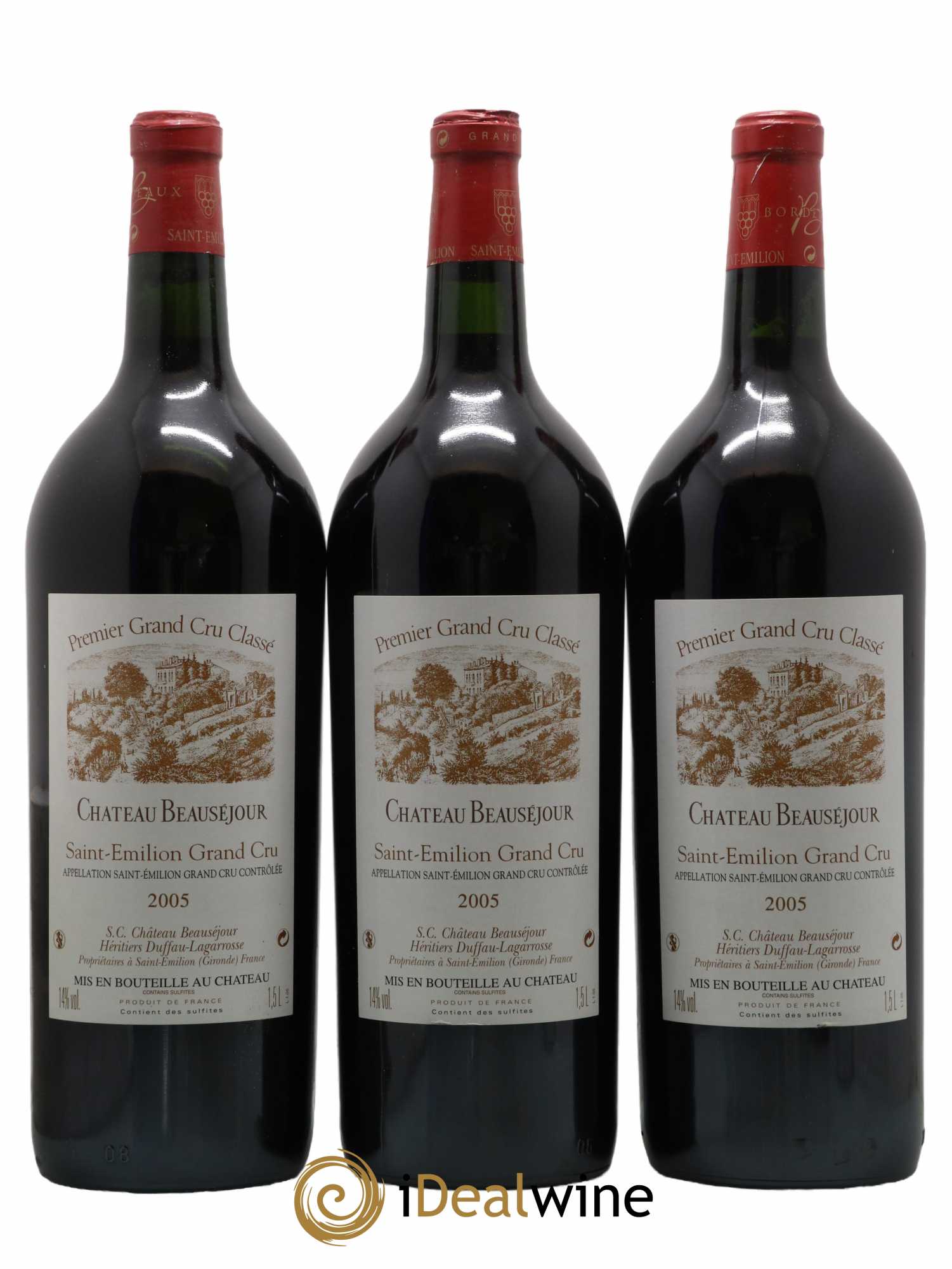 Château Beauséjour (Duffau-Lagarrosse) 1er Grand Cru Classé B 2005 - Lot de 6 magnums - 2