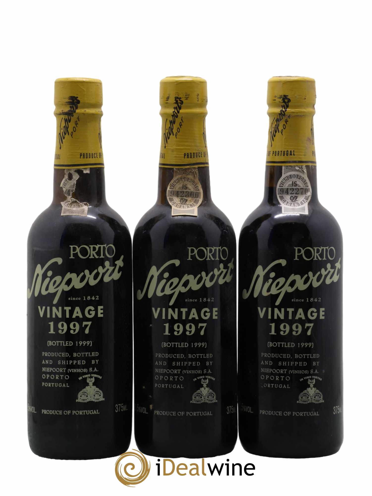 Porto Vintage Niepoort 1997 - Lot de 3 demi bouteilles - 0
