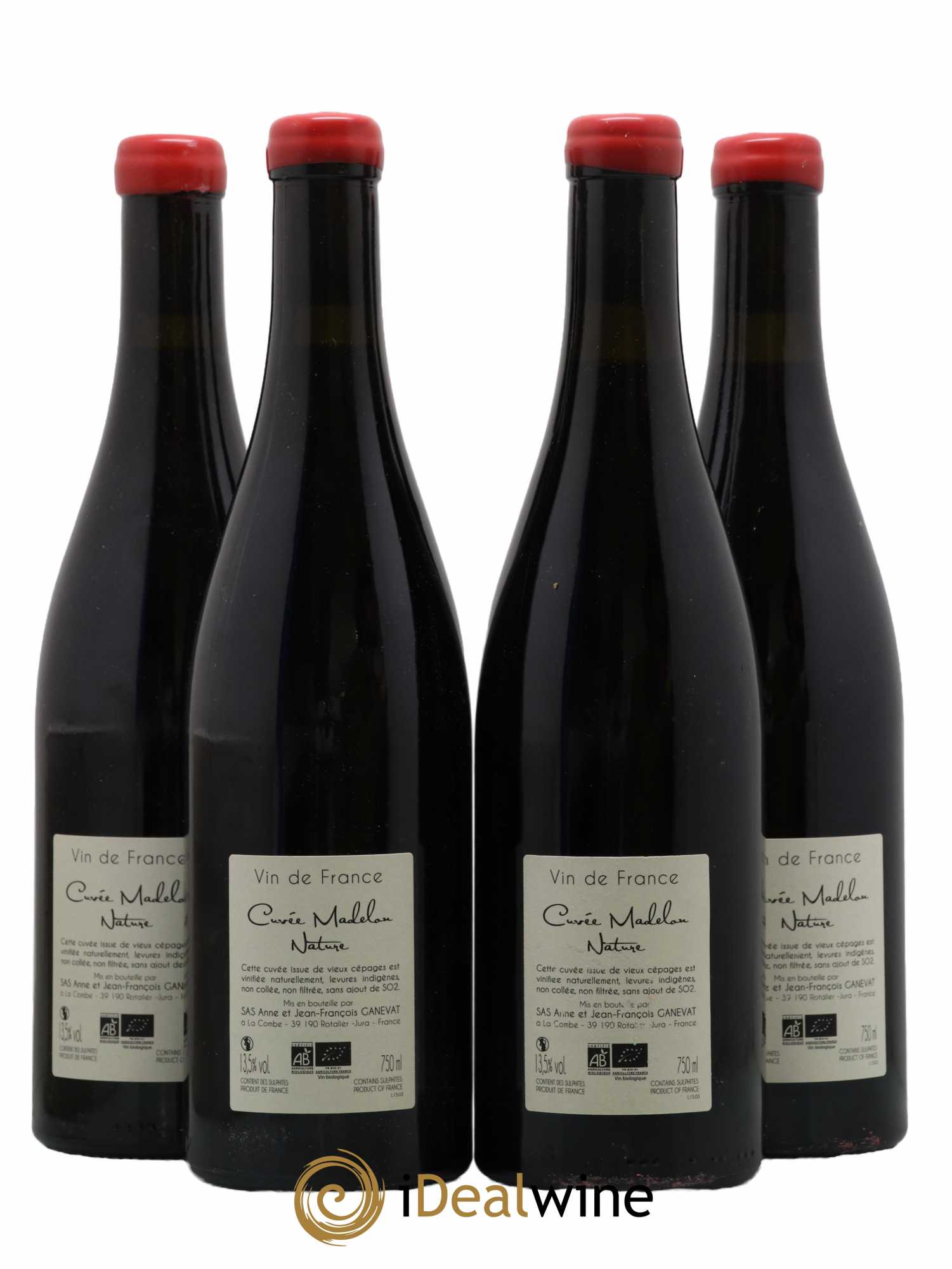 Vin de France Madelon Anne et Jean François Ganevat 2015 - Lot de 4 bouteilles - 1