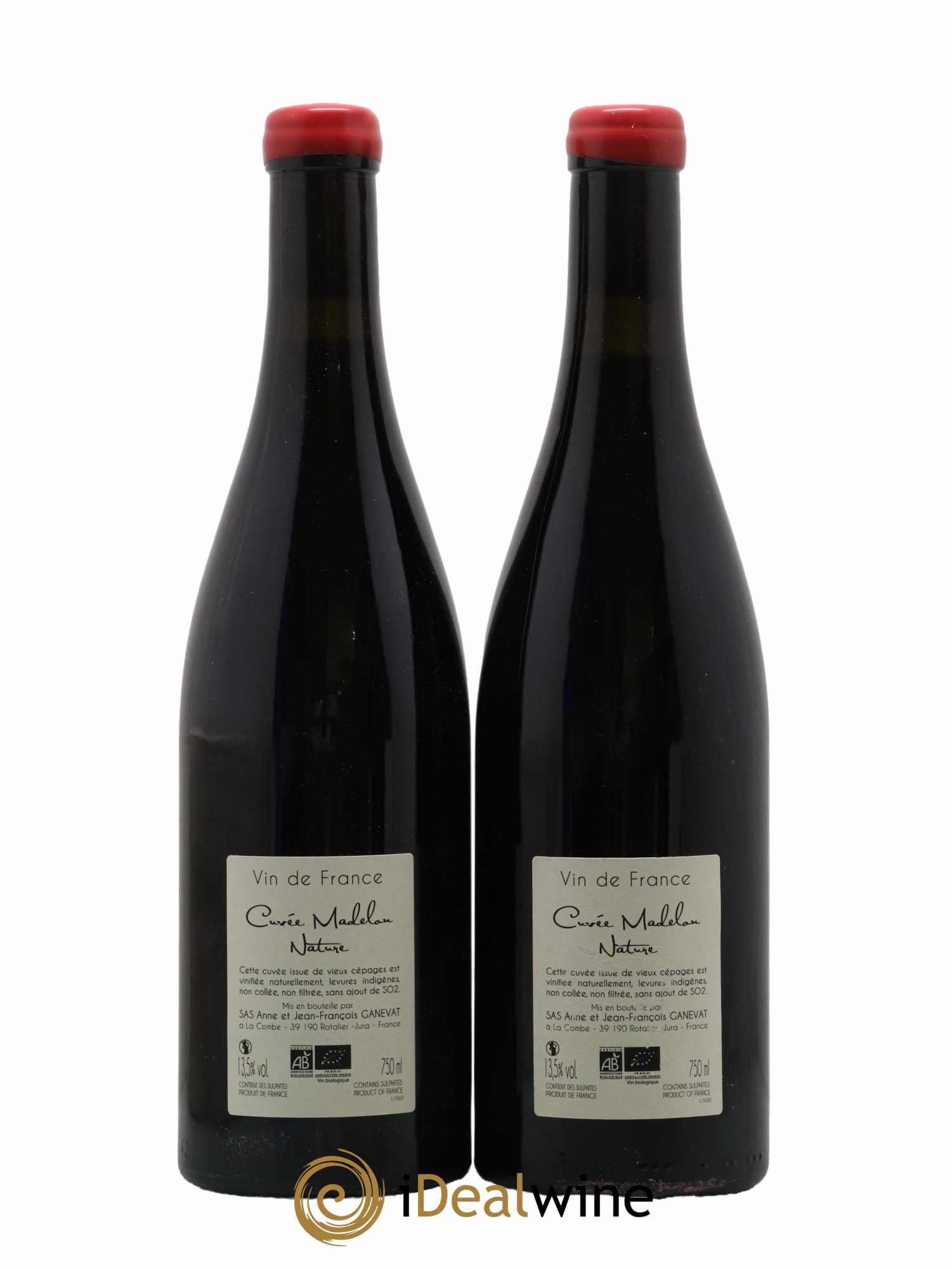 Vin de France Madelon Anne et Jean François Ganevat 2015 - Lot de 2 bouteilles - 1
