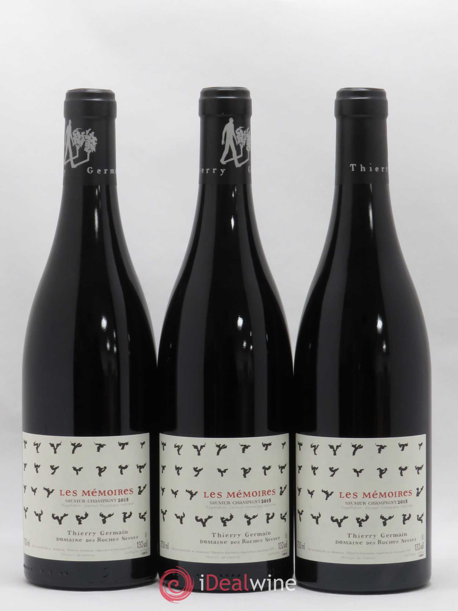 Saumur-Champigny Les Mémoires Domaine des Roches Neuves - Thierry Germain 2015 - Lot de 3 bouteilles - 0