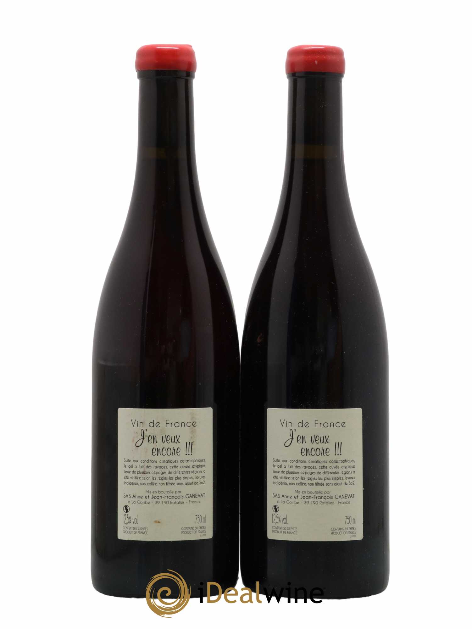 Vin de France J'en veux encore Anne et Jean François Ganevat 2017 - Lot de 2 bouteilles - 1