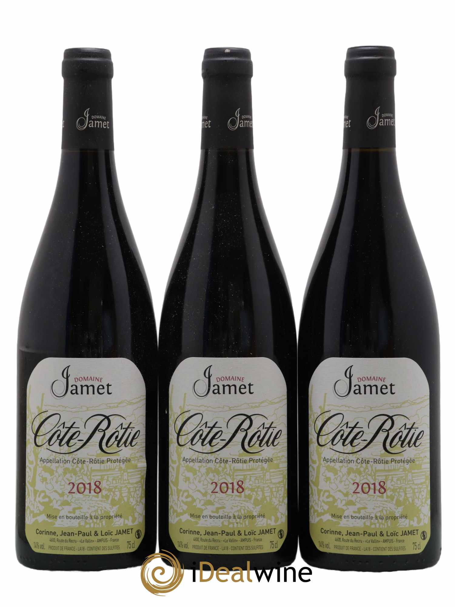 Côte-Rôtie Jamet (Domaine) 2018 - Lot de 3 bouteilles - 0