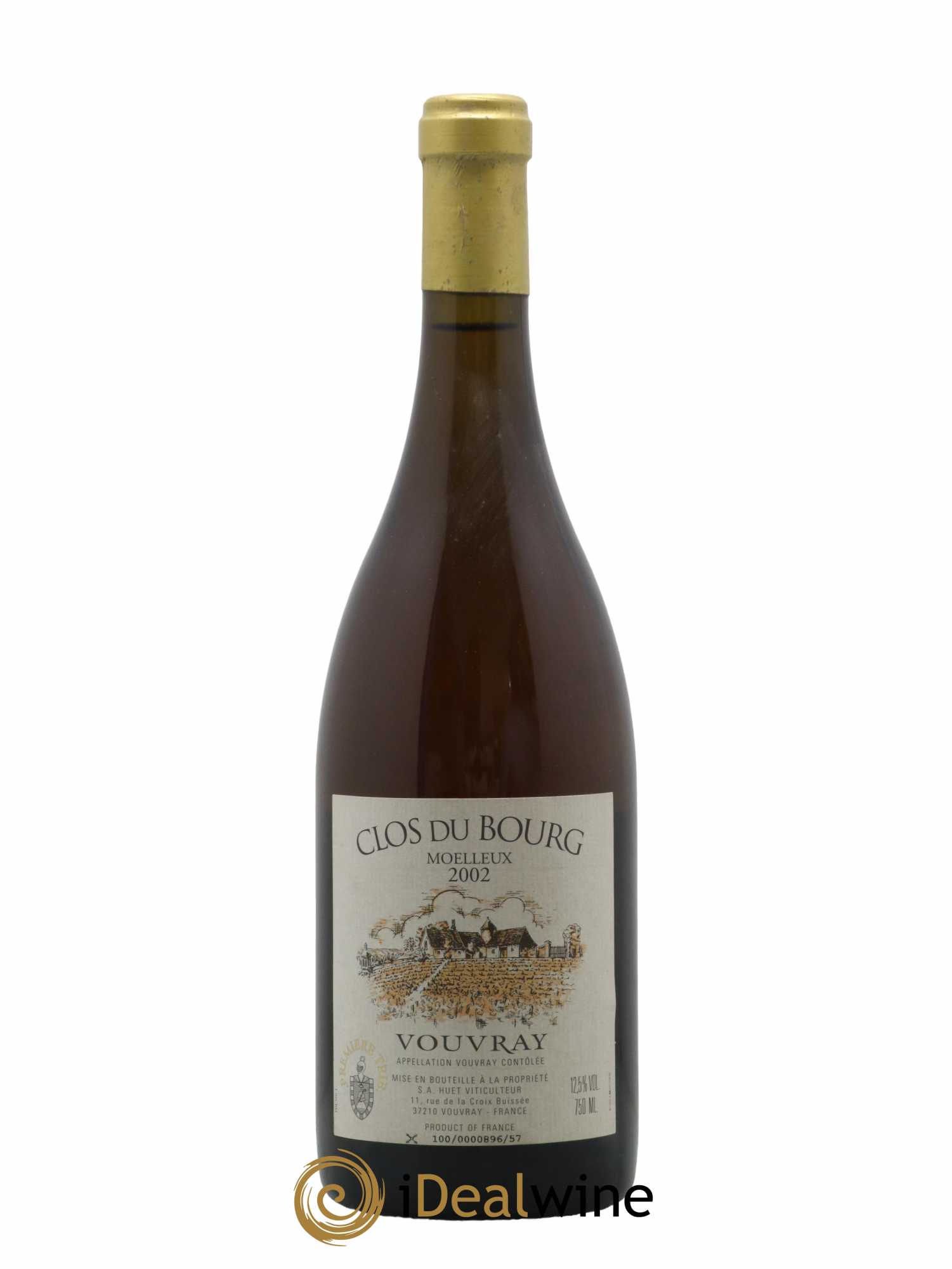 Vouvray Clos du Bourg Moelleux Domaine Huet 2002 - Lotto di 1 bottiglia - 0