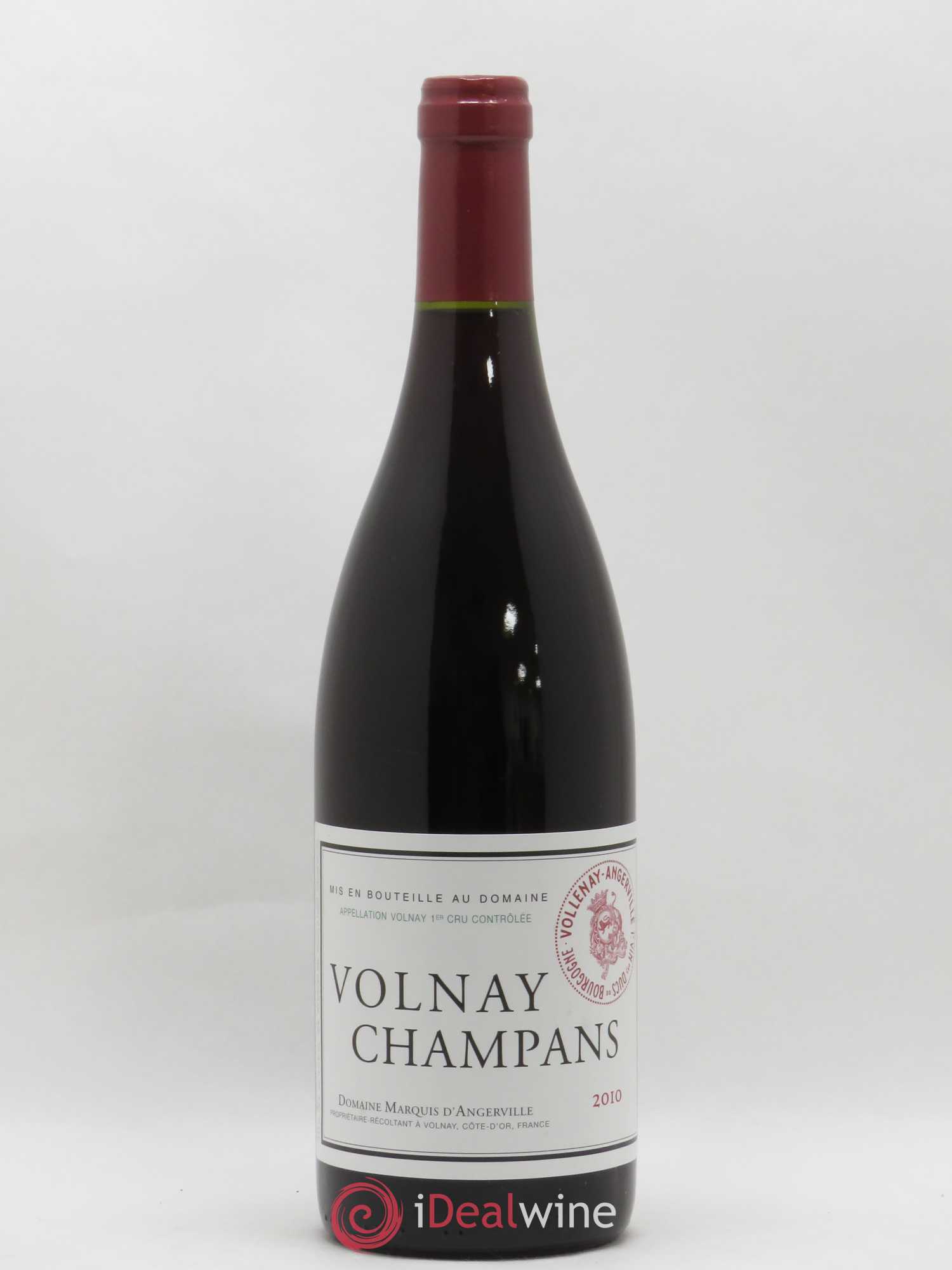 Volnay 1er Cru Champans Marquis d'Angerville (Domaine) 2010 - Lot de 1 bouteille - 0