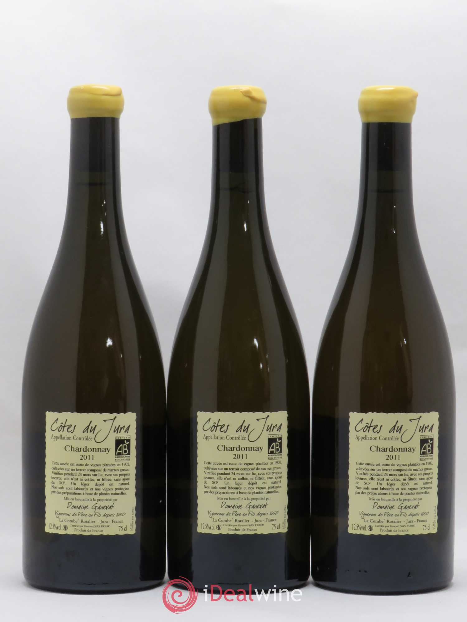 Côtes du Jura Les Chalasses Vieilles Vignes Jean-François Ganevat (Domaine) 2011 - Lot de 3 bouteilles - 1