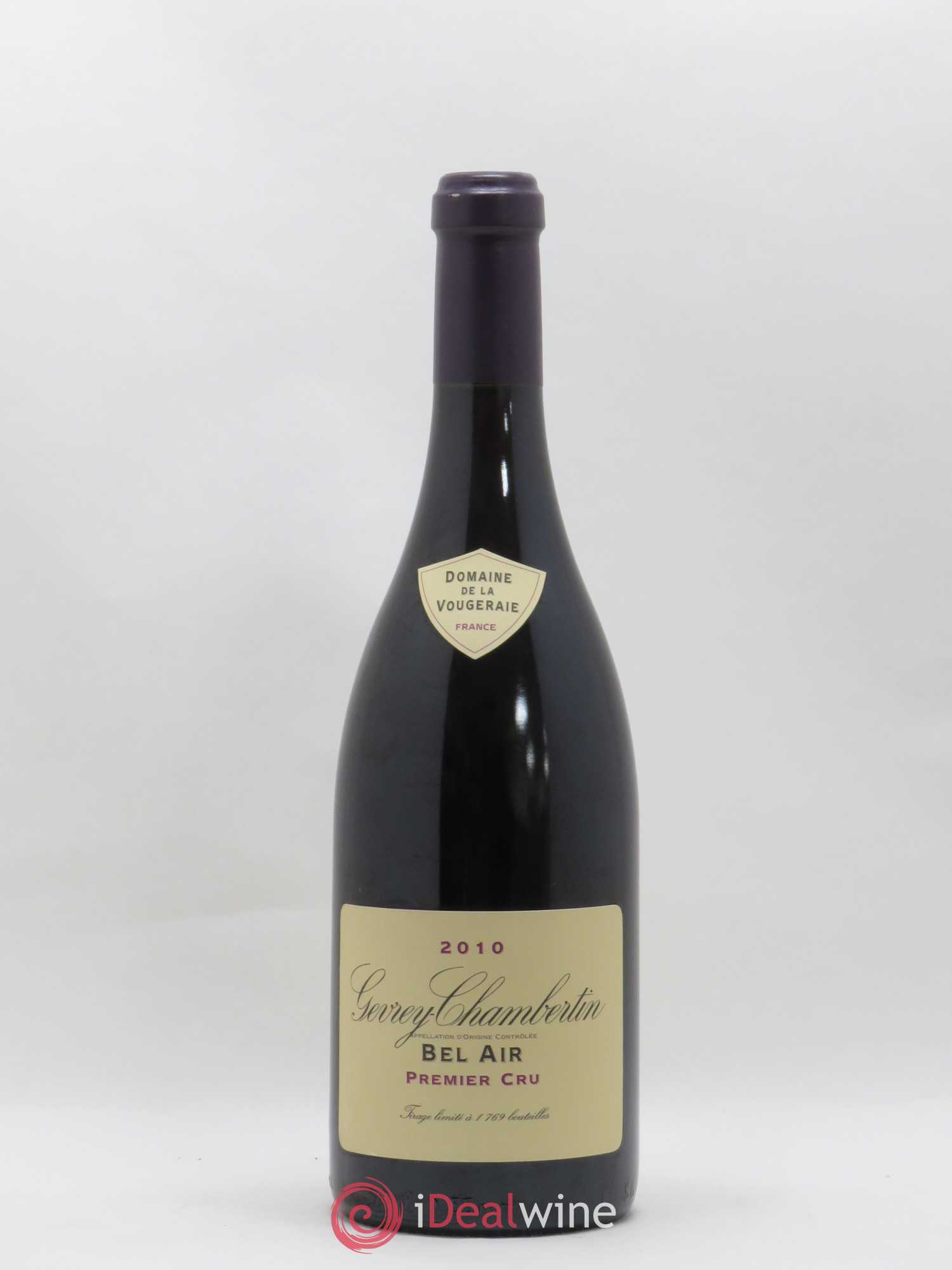 Gevrey-Chambertin 1er Cru Bel air Domaine De La Vougeraie 2010 - Posten von 1 Flasche - 0