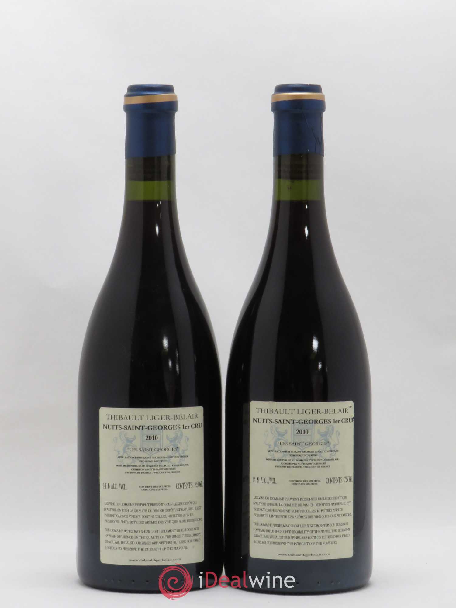 Nuits-Saint-Georges 1er Cru Les Saint-Georges Thibault Liger-Belair 2010 - Lot de 2 bouteilles - 1