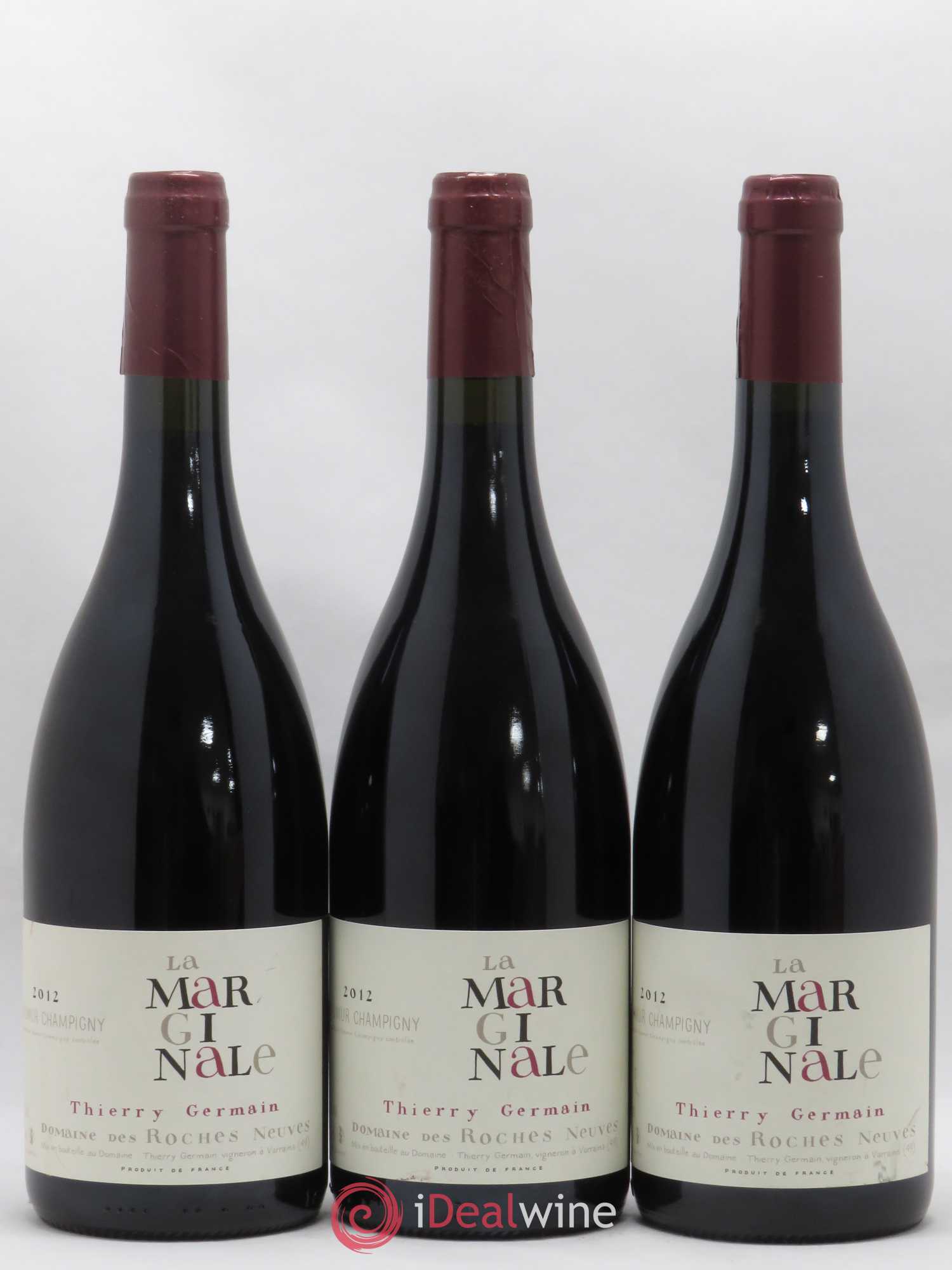 Saumur-Champigny La Marginale Domaine des Roches Neuves - Thierry Germain 2012 - Lot de 3 bouteilles - 0