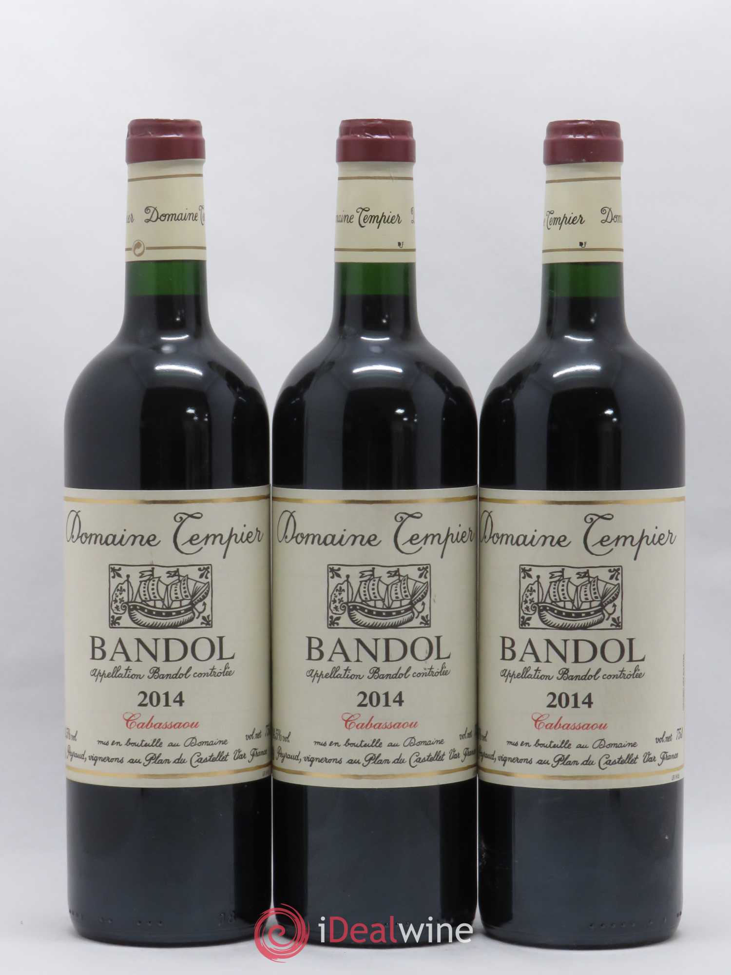 Bandol Domaine Tempier Cuvée Cabassaou Famille Peyraud 2014 - Lot de 3 bouteilles - 0
