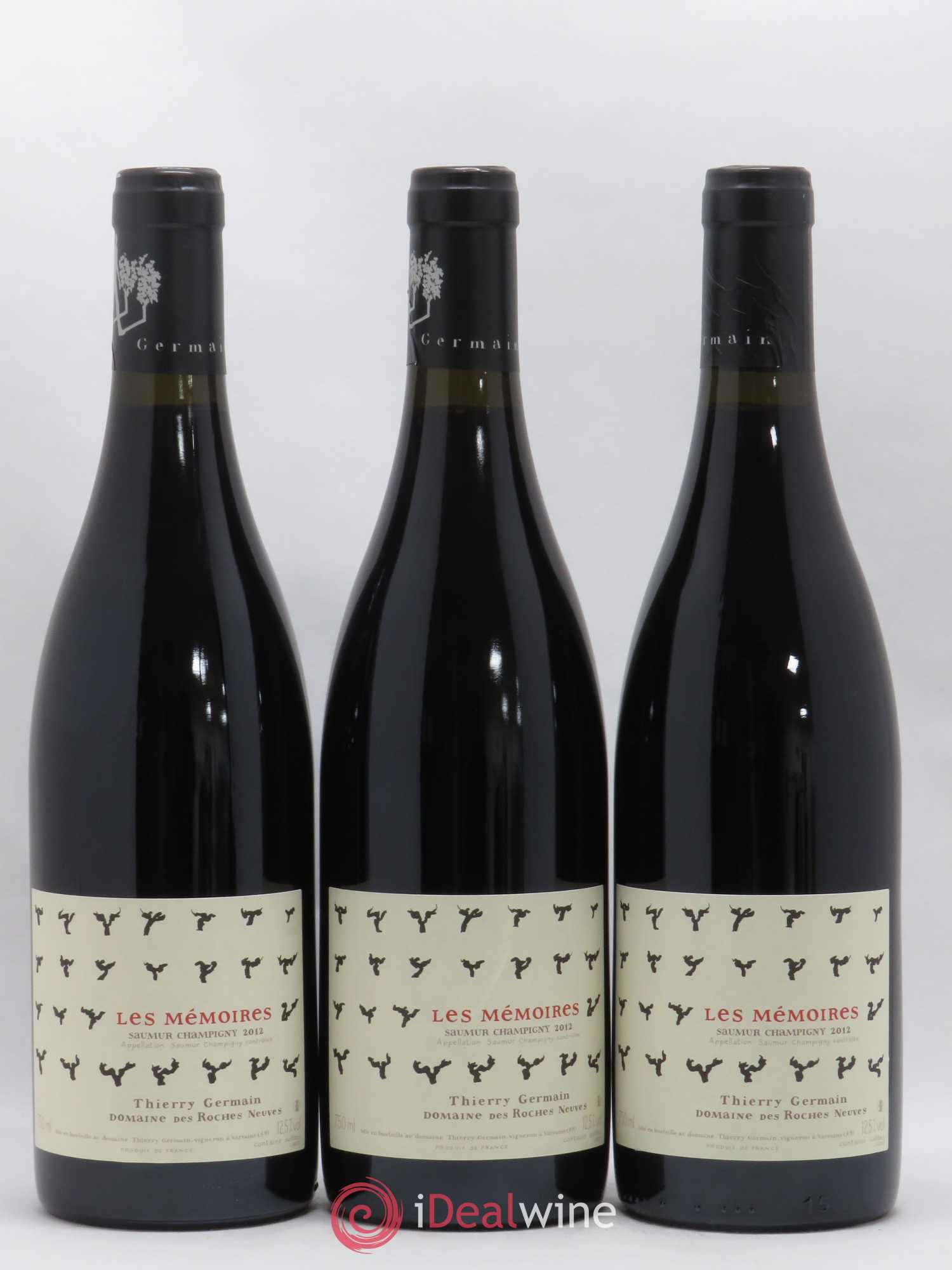 Saumur-Champigny Les Mémoires Domaine des Roches Neuves - Thierry Germain 2012 - Lot de 6 bouteilles - 1