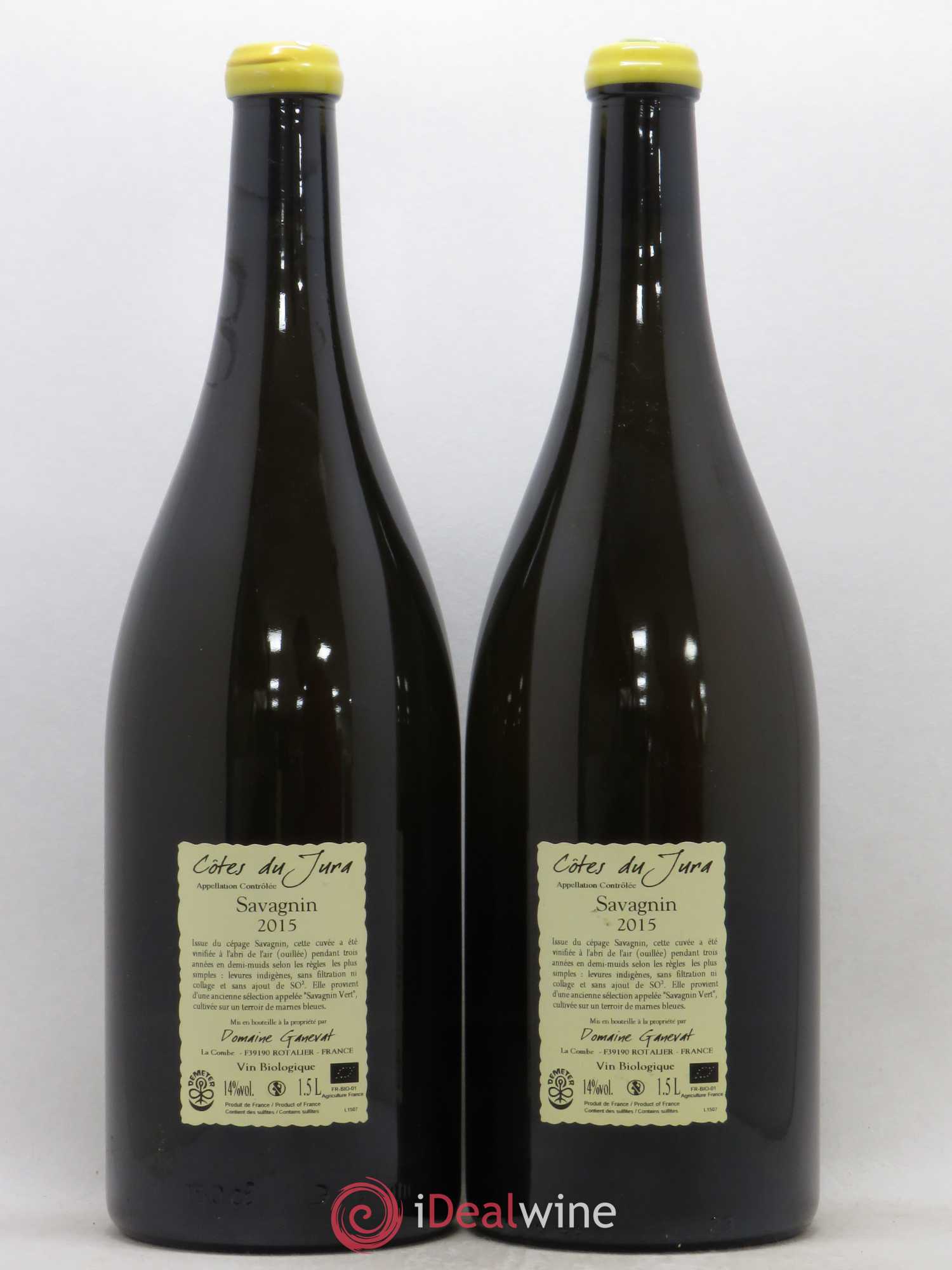 Côtes du Jura Les Chalasses Marnes Bleues Jean-François Ganevat (Domaine) 2015 - Lot de 2 magnums - 1