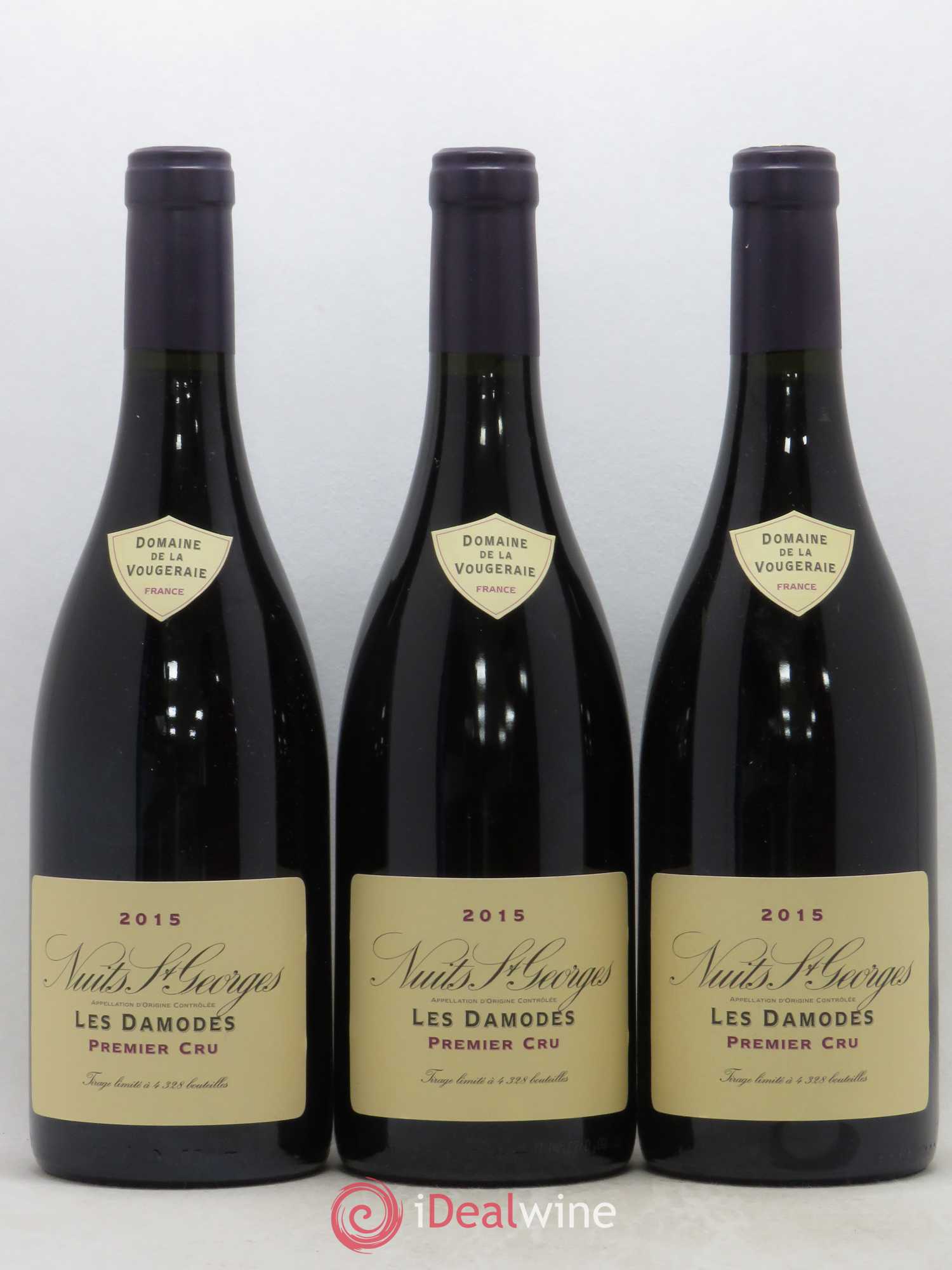 Nuits-Saint-Georges 1er Cru Les Damodes La Vougeraie 2015 - Lot de 3 bouteilles - 0