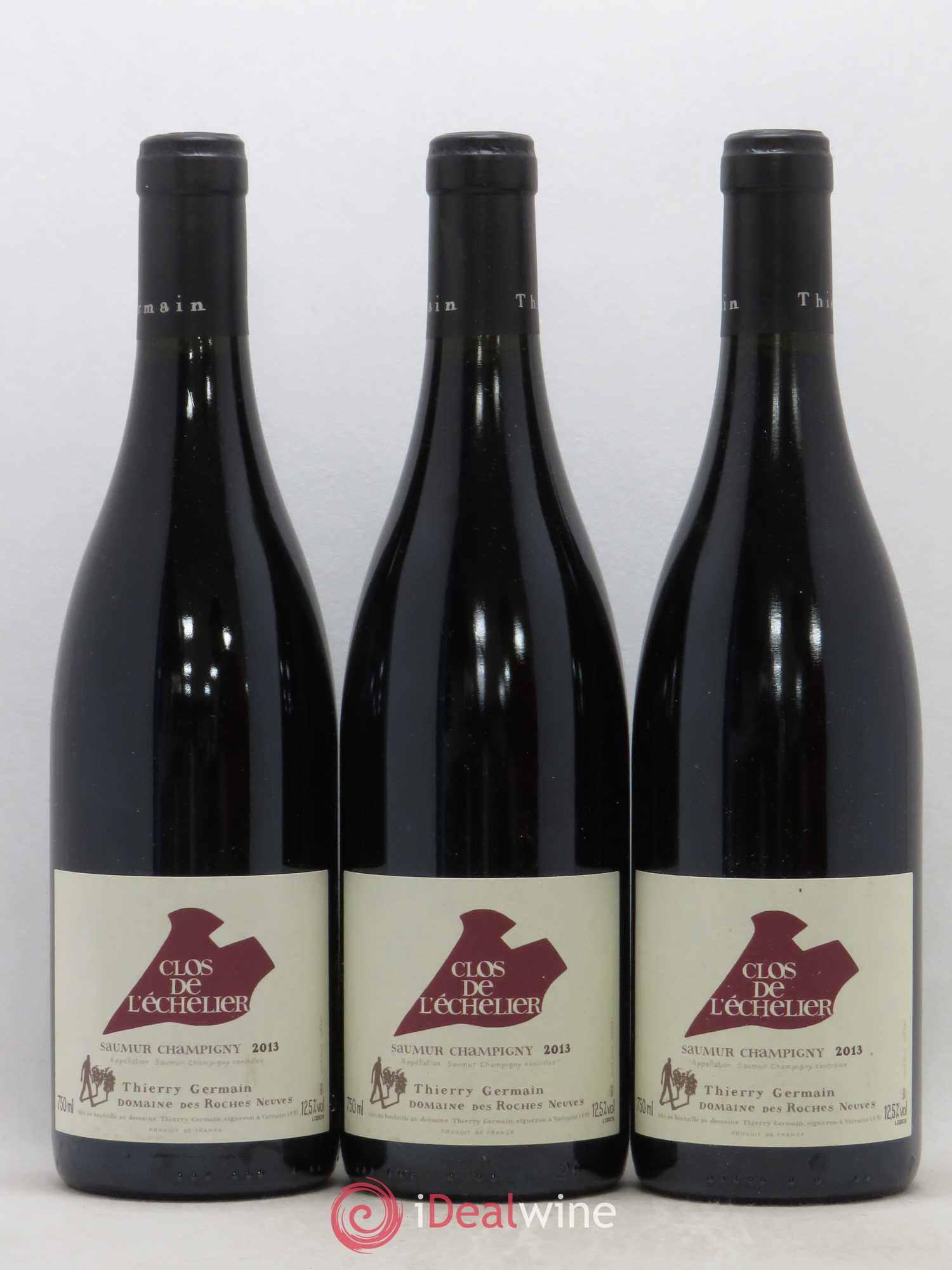 Saumur-Champigny Clos de l'Echelier Domaine des Roches Neuves - Thierry Germain 2013 - Lot de 3 bouteilles - 0