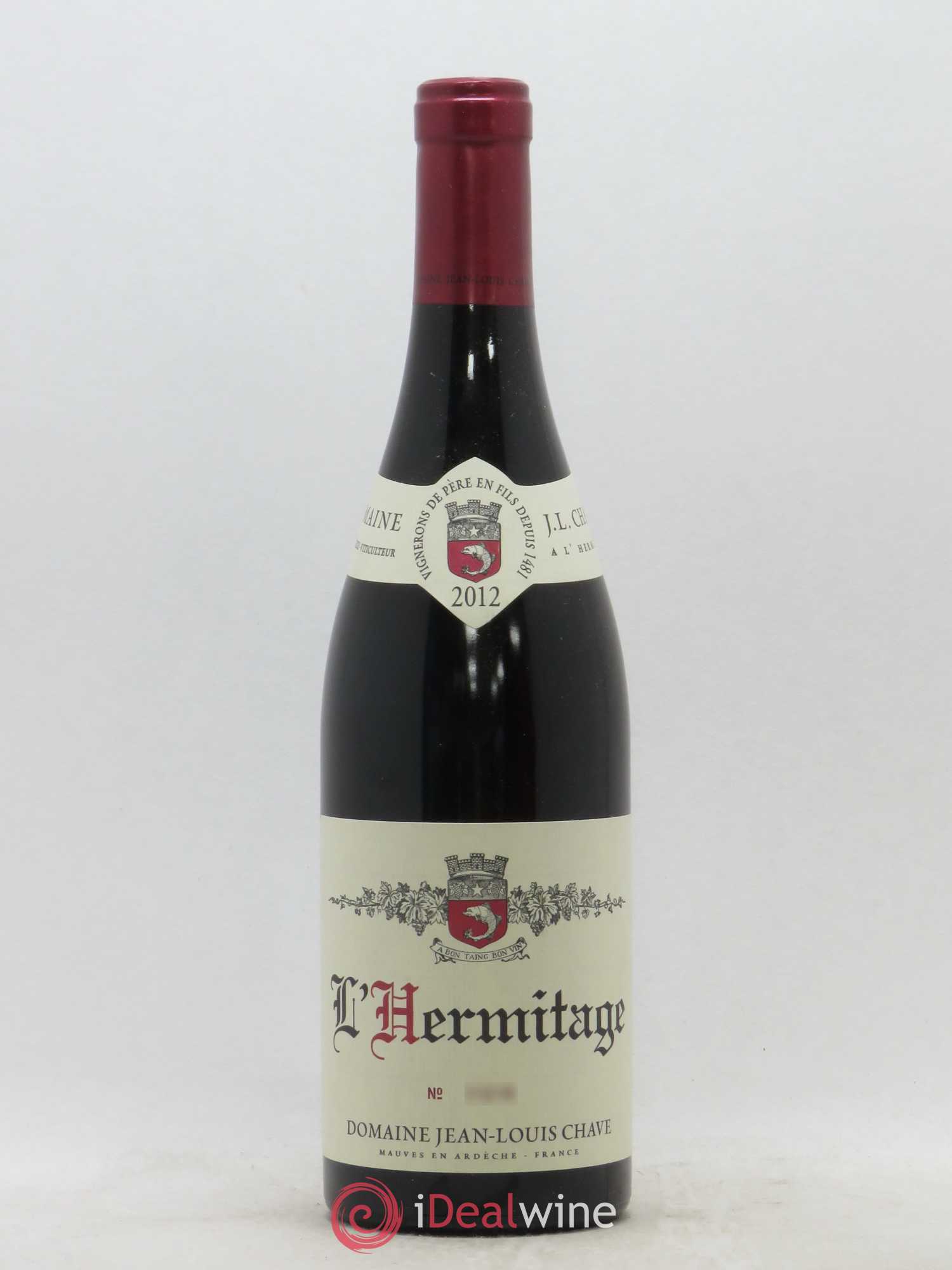 Hermitage Jean-Louis Chave 2012 - Lot de 1 bouteille - 0