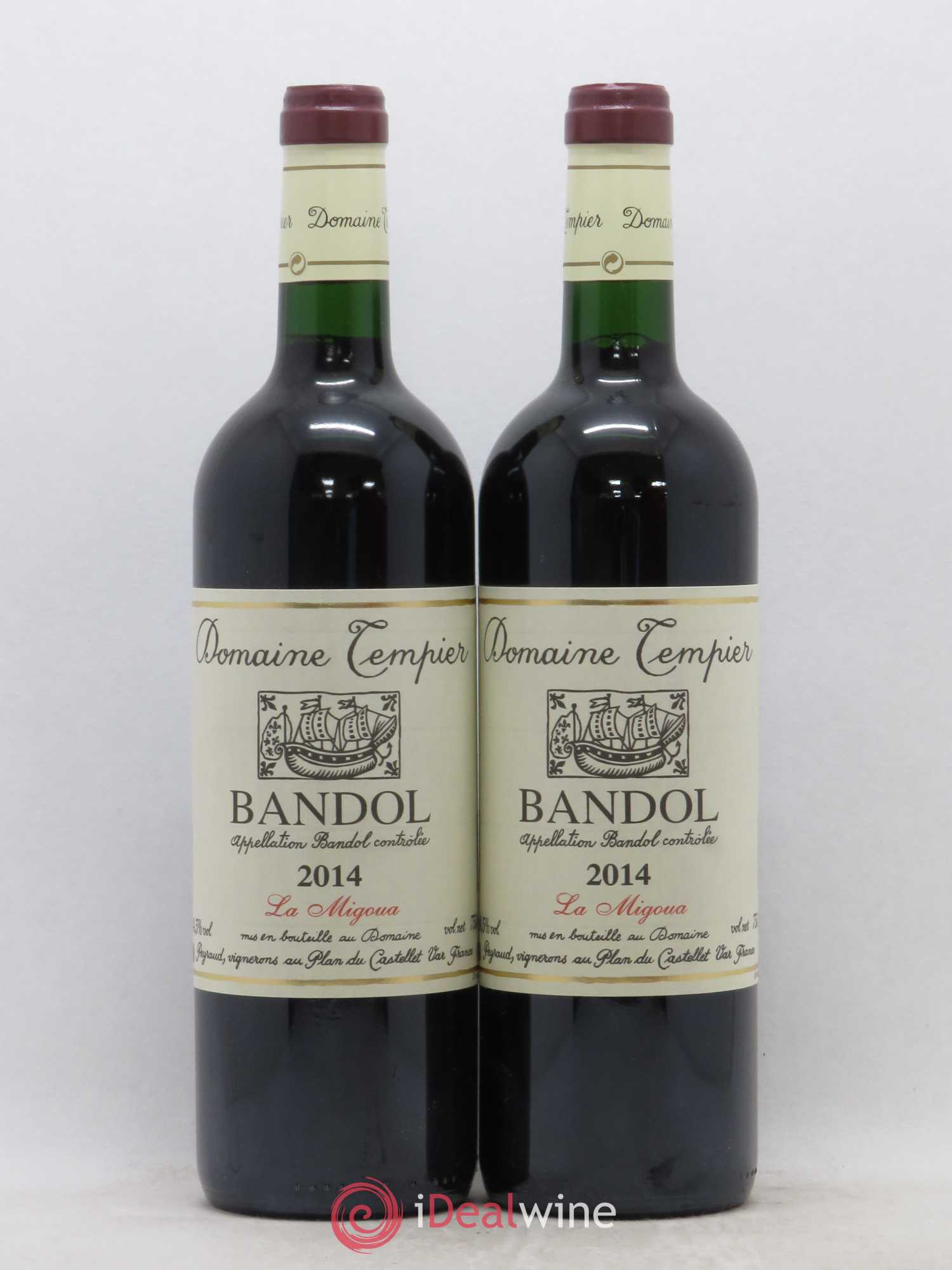 Bandol Domaine Tempier Cuvée La Migoua Famille Peyraud 2014 - Lot de 2 bouteilles - 0