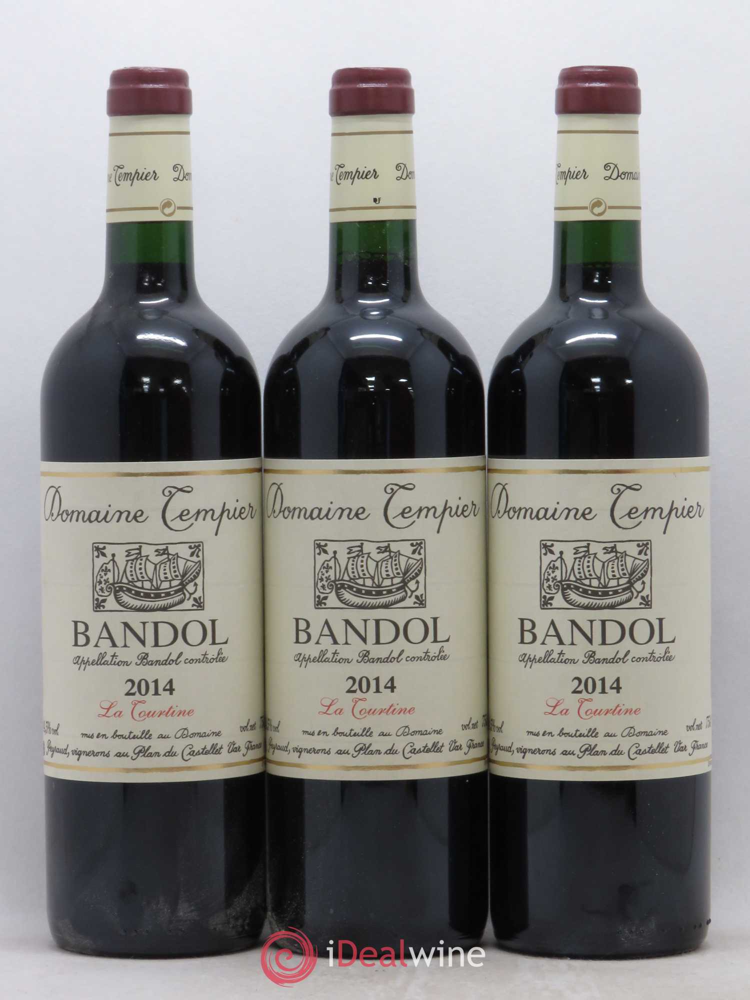 Bandol Domaine Tempier La Tourtine Famille Peyraud 2014 - Lot de 3 bouteilles - 0
