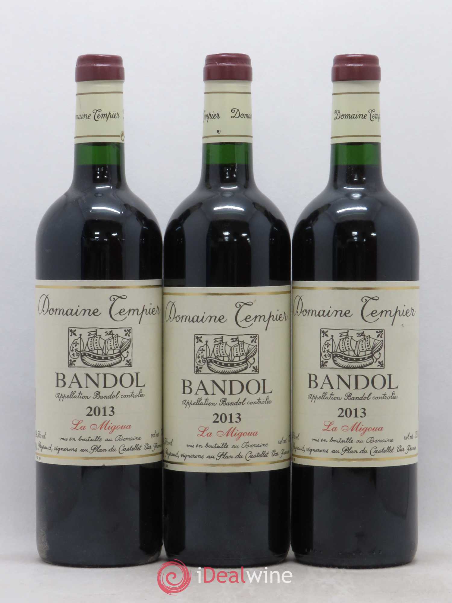 Bandol Domaine Tempier Cuvée La Migoua Famille Peyraud 2013 - Lot de 3 bouteilles - 0