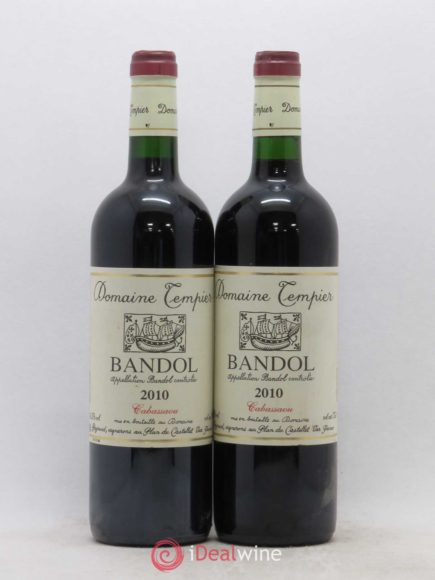 Bandol Domaine Tempier Cuvée Cabassaou Famille Peyraud 2010 - Lot de 2 bouteilles - 0