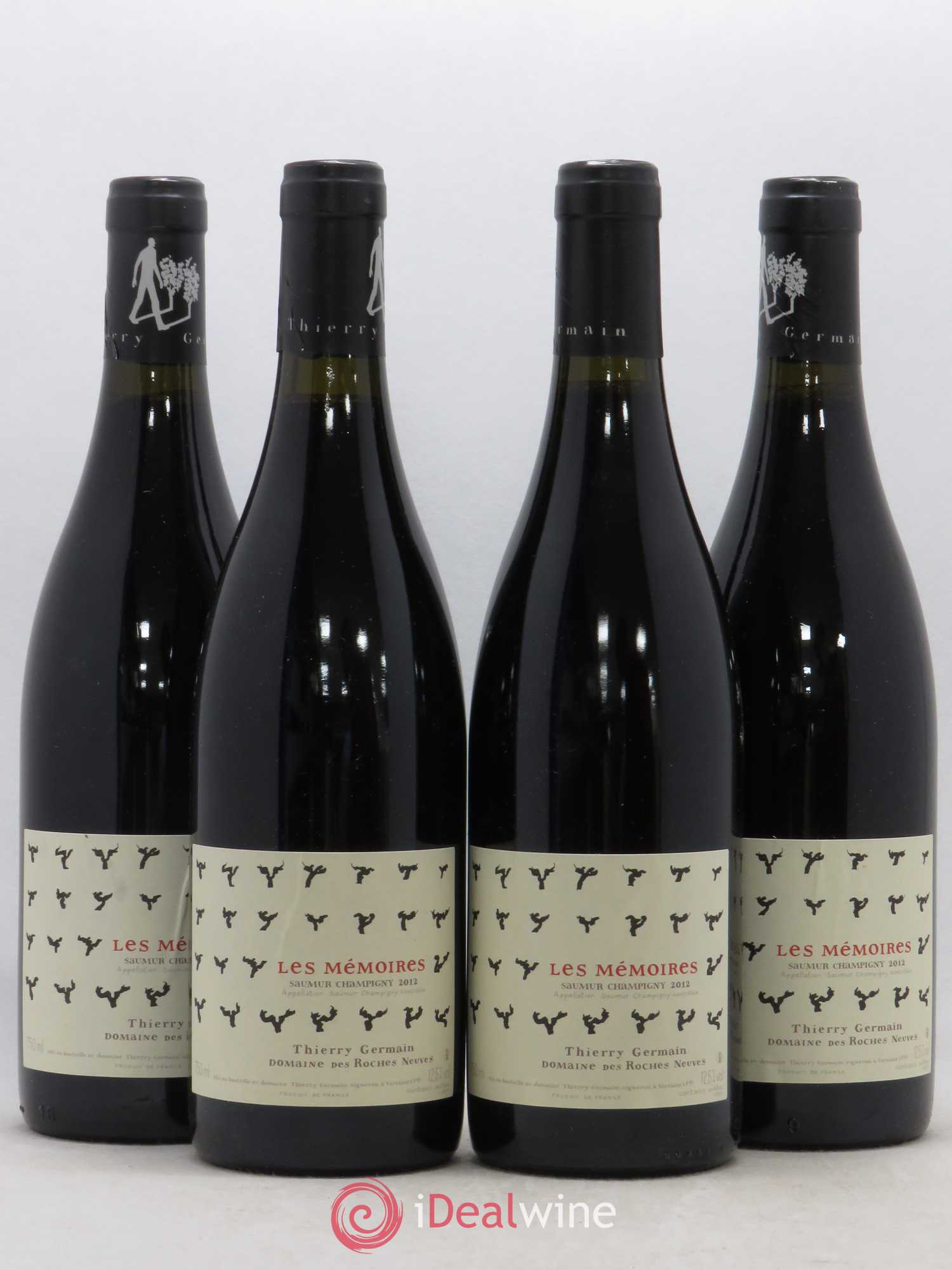 Saumur-Champigny Les Mémoires Domaine des Roches Neuves - Thierry Germain 2012 - Lot de 4 bouteilles - 0