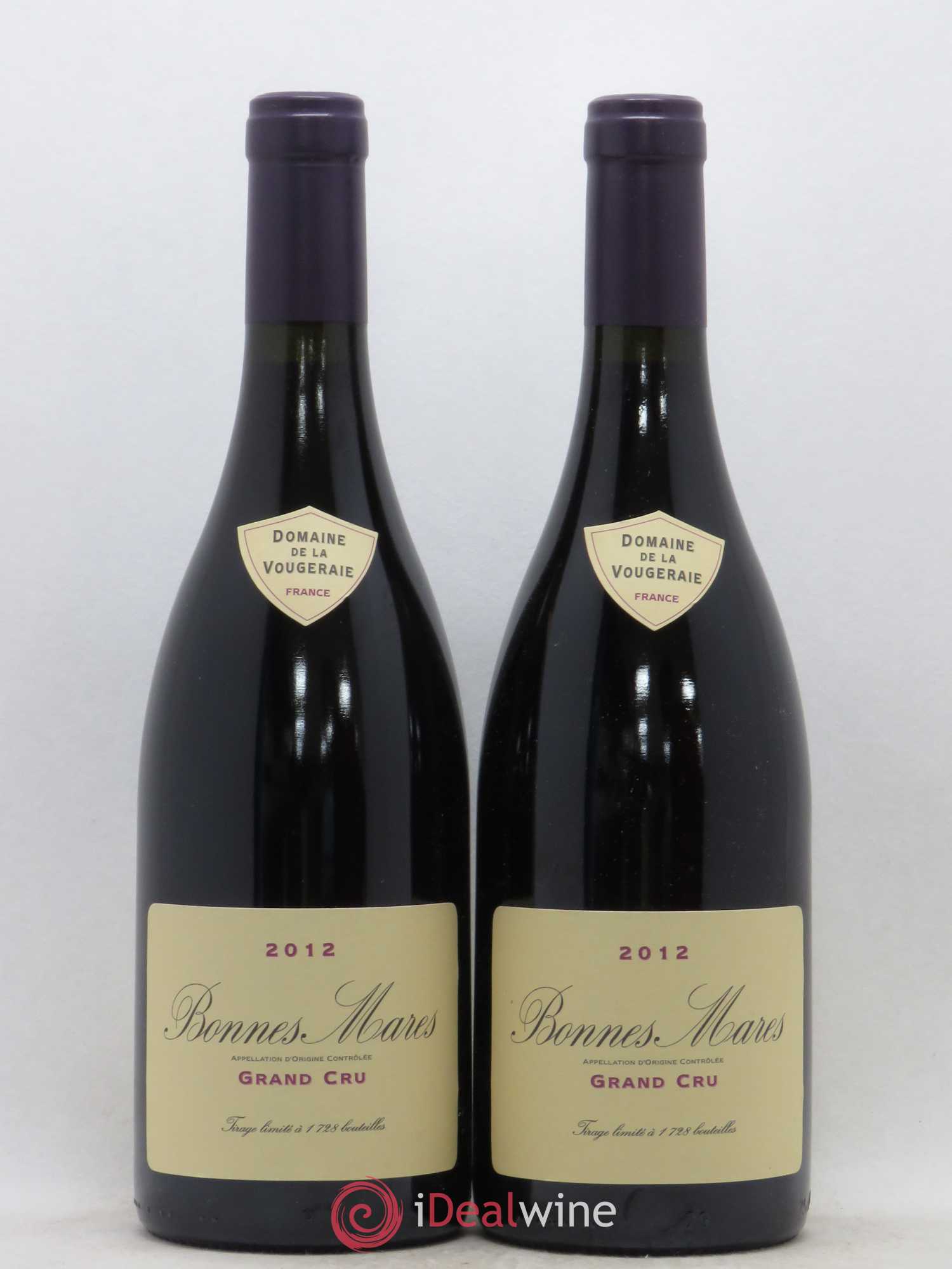 Bonnes-Mares Grand Cru La Vougeraie 2012 - Lot de 2 bouteilles - 0