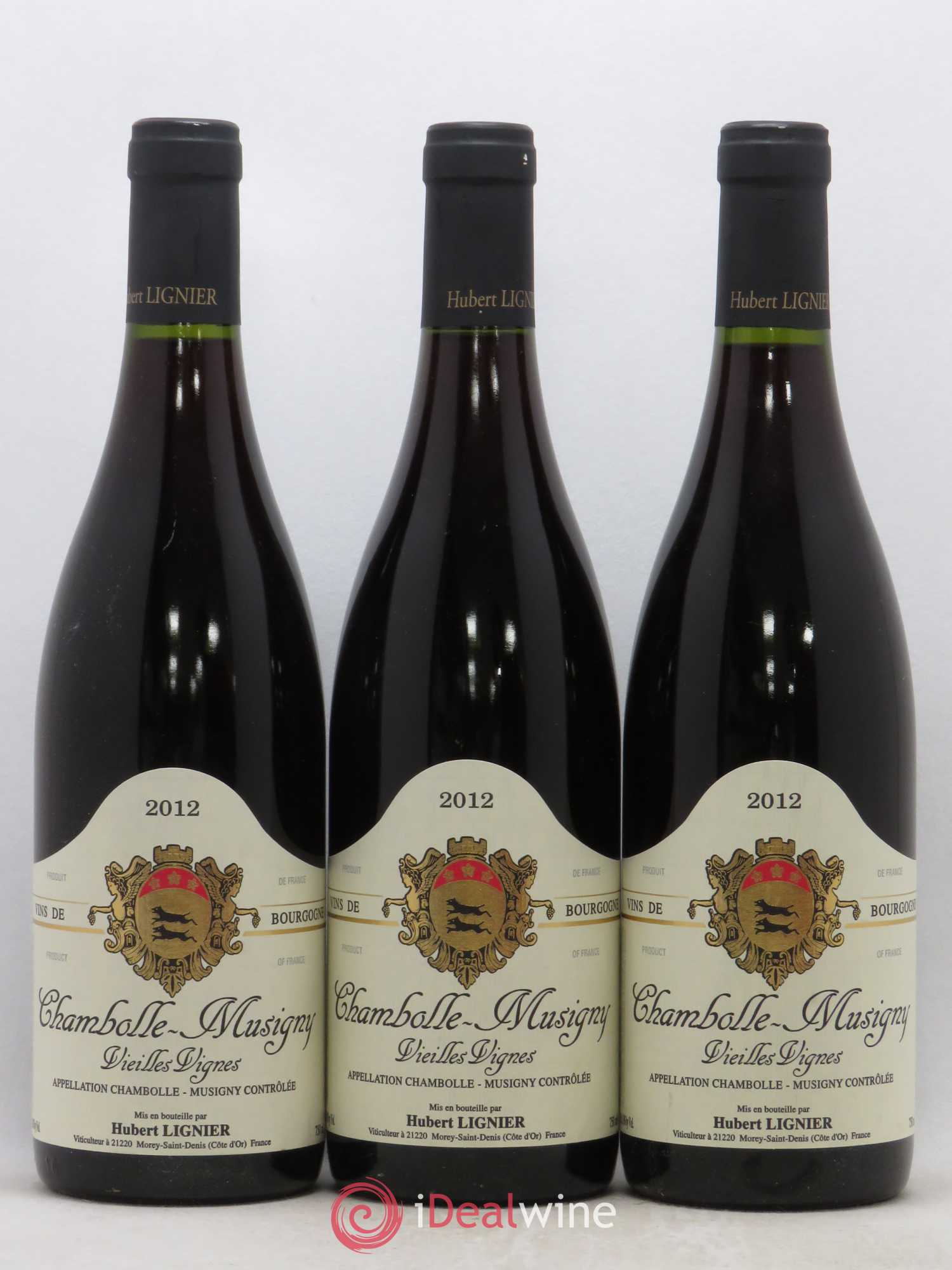 Chambolle-Musigny Vieilles Vignes Hubert Lignier (Domaine) 2012 - Lot de 3 bouteilles - 0