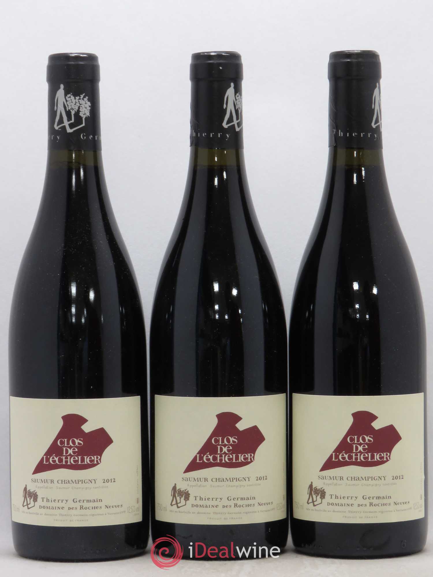 Saumur-Champigny Clos de l'Echelier Domaine des Roches Neuves - Thierry Germain 2012 - Lot de 3 bouteilles - 0