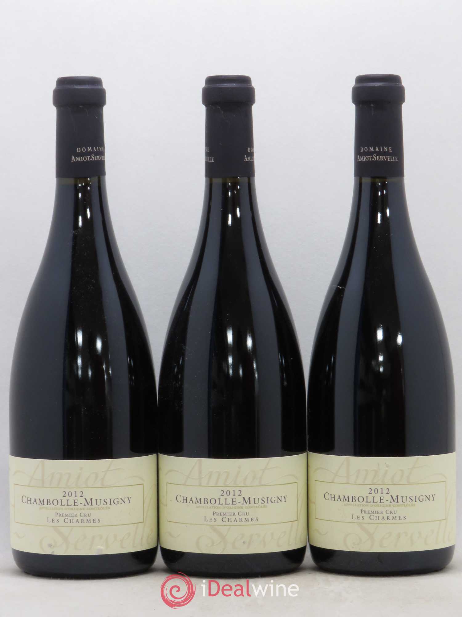 Chambolle-Musigny 1er Cru Les Charmes Amiot-Servelle 2012 - Lot de 3 bouteilles - 0