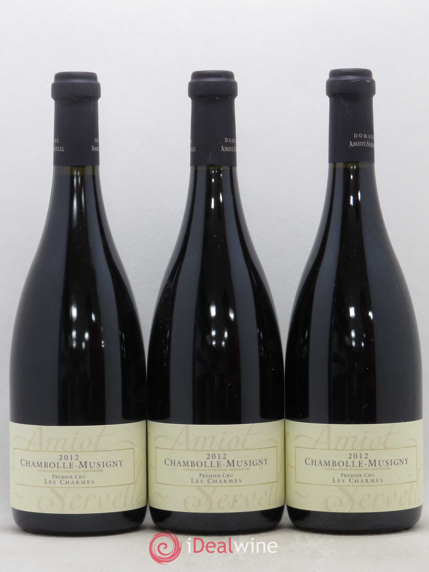Chambolle-Musigny 1er Cru Les Charmes Amiot-Servelle 2012 - Lot de 3 bouteilles - 0
