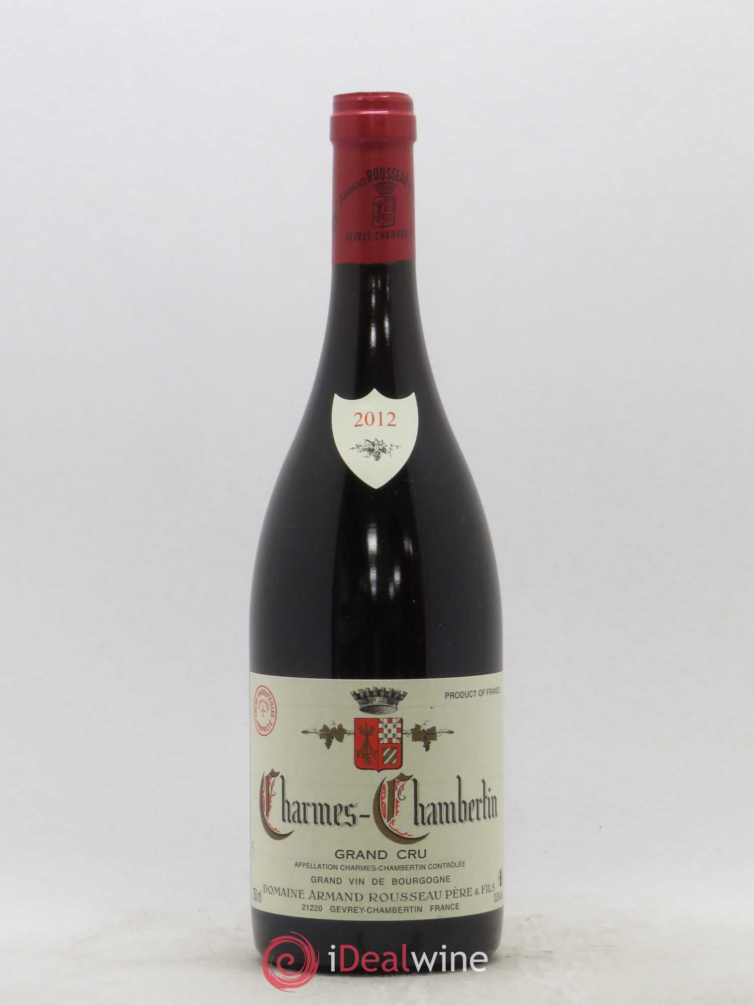 Charmes-Chambertin Grand Cru Armand Rousseau (Domaine) 2012 - Lot de 1 bouteille - 0