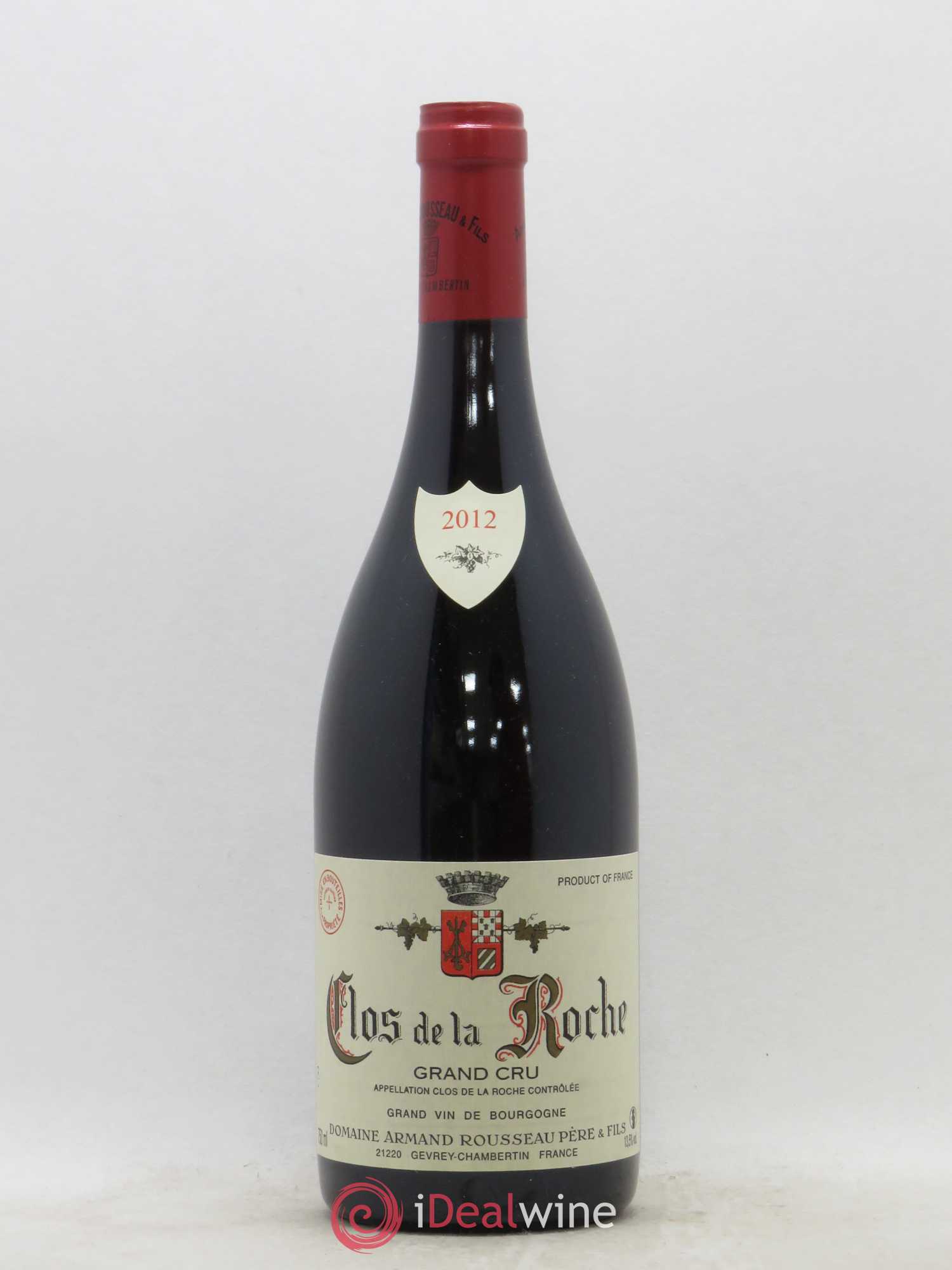 Clos de la Roche Grand Cru Armand Rousseau (Domaine) 2012 - Lot de 1 bouteille - 0