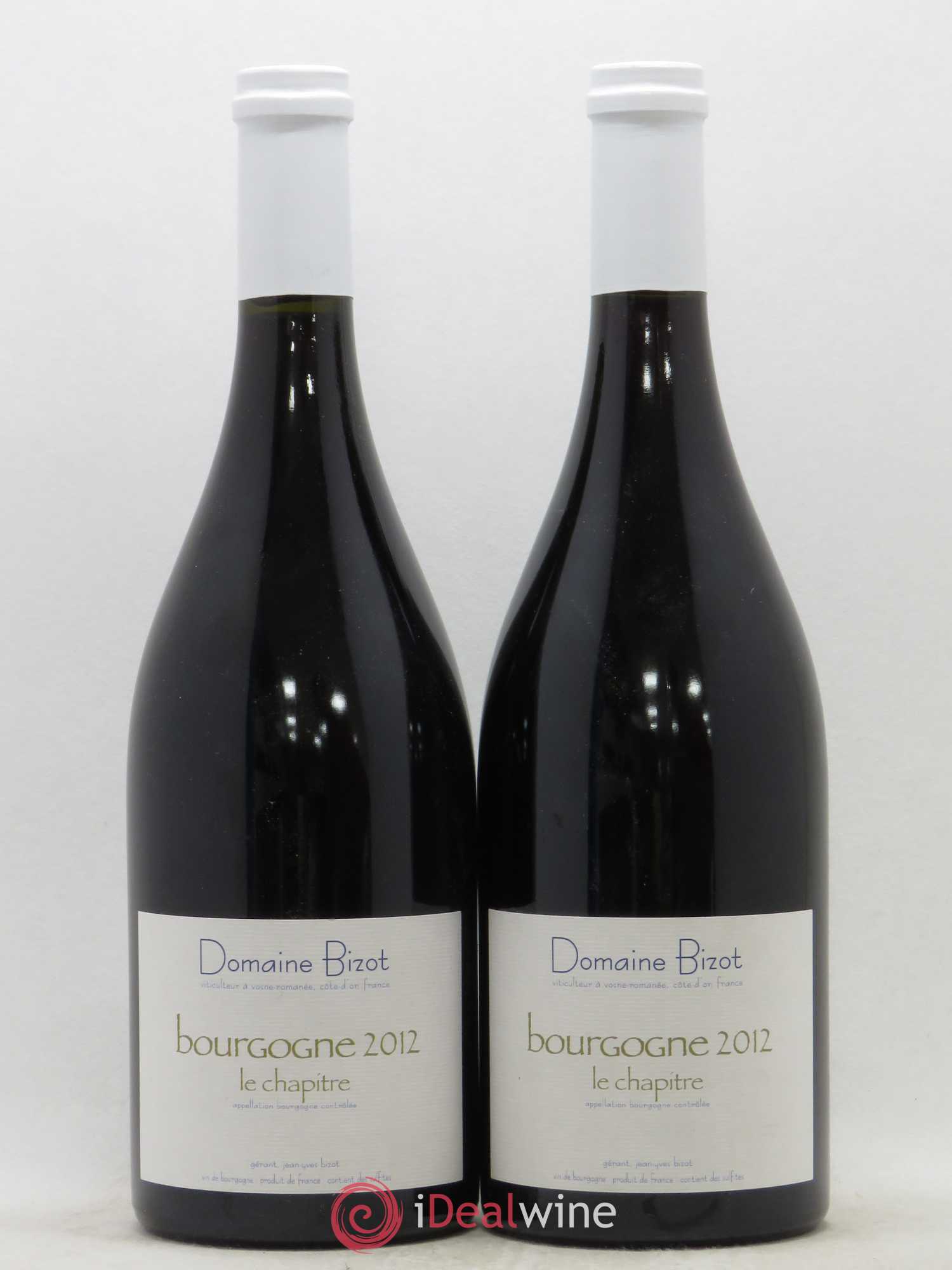 Bourgogne Le Chapitre Bizot (Domaine) 2012 - Lot de 2 bouteilles - 0