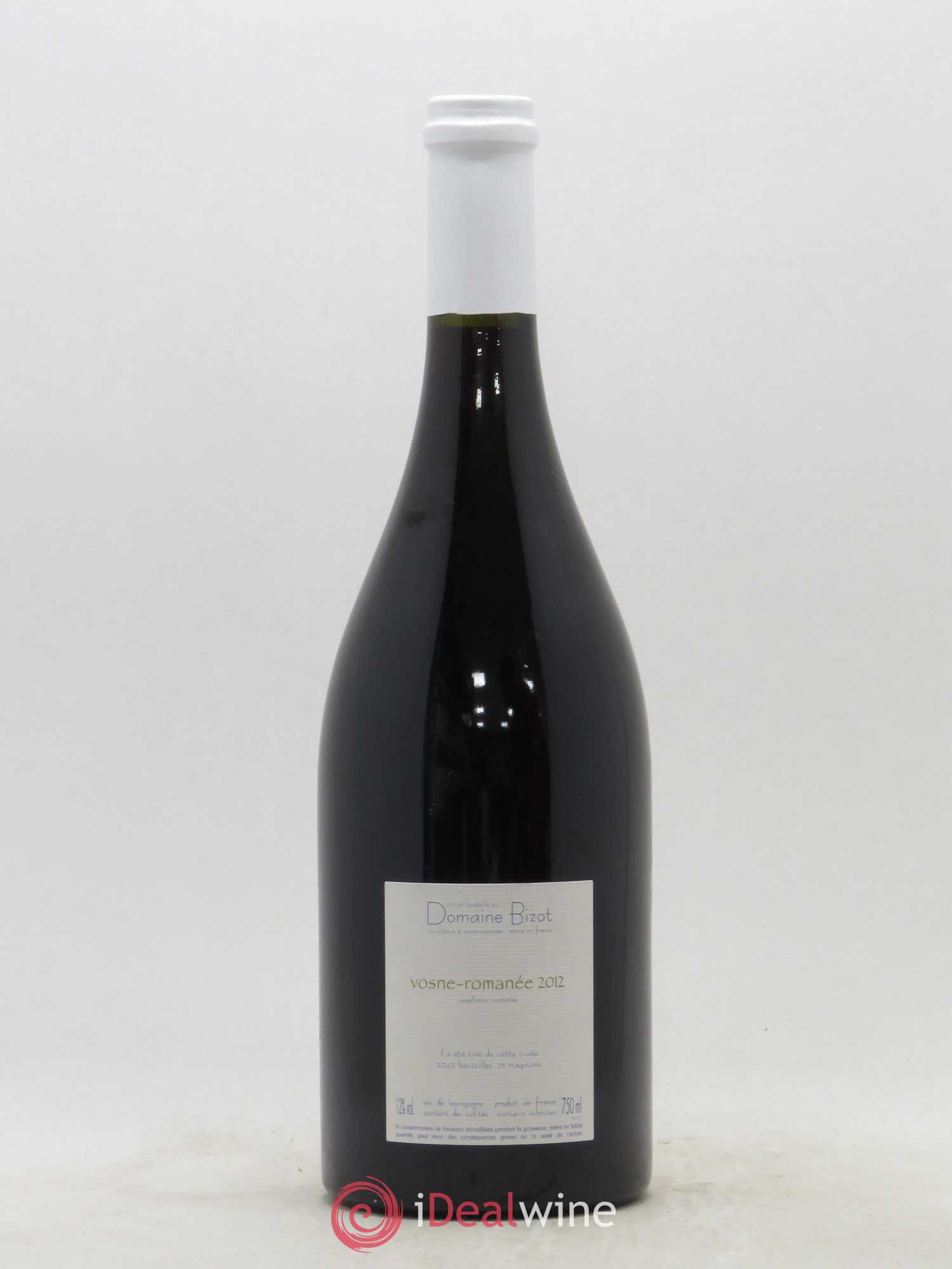 Vosne-Romanée Bizot (Domaine) 2012 - Lot de 1 bouteille - 1