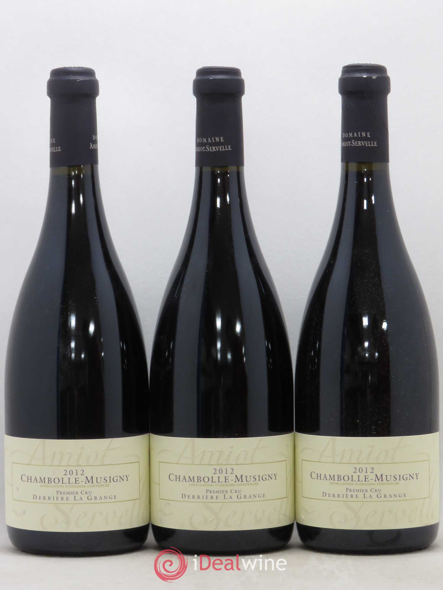 Chambolle-Musigny 1er Cru Derrière la Grange Amiot-Servelle 2012 - Lot de 3 bouteilles - 0