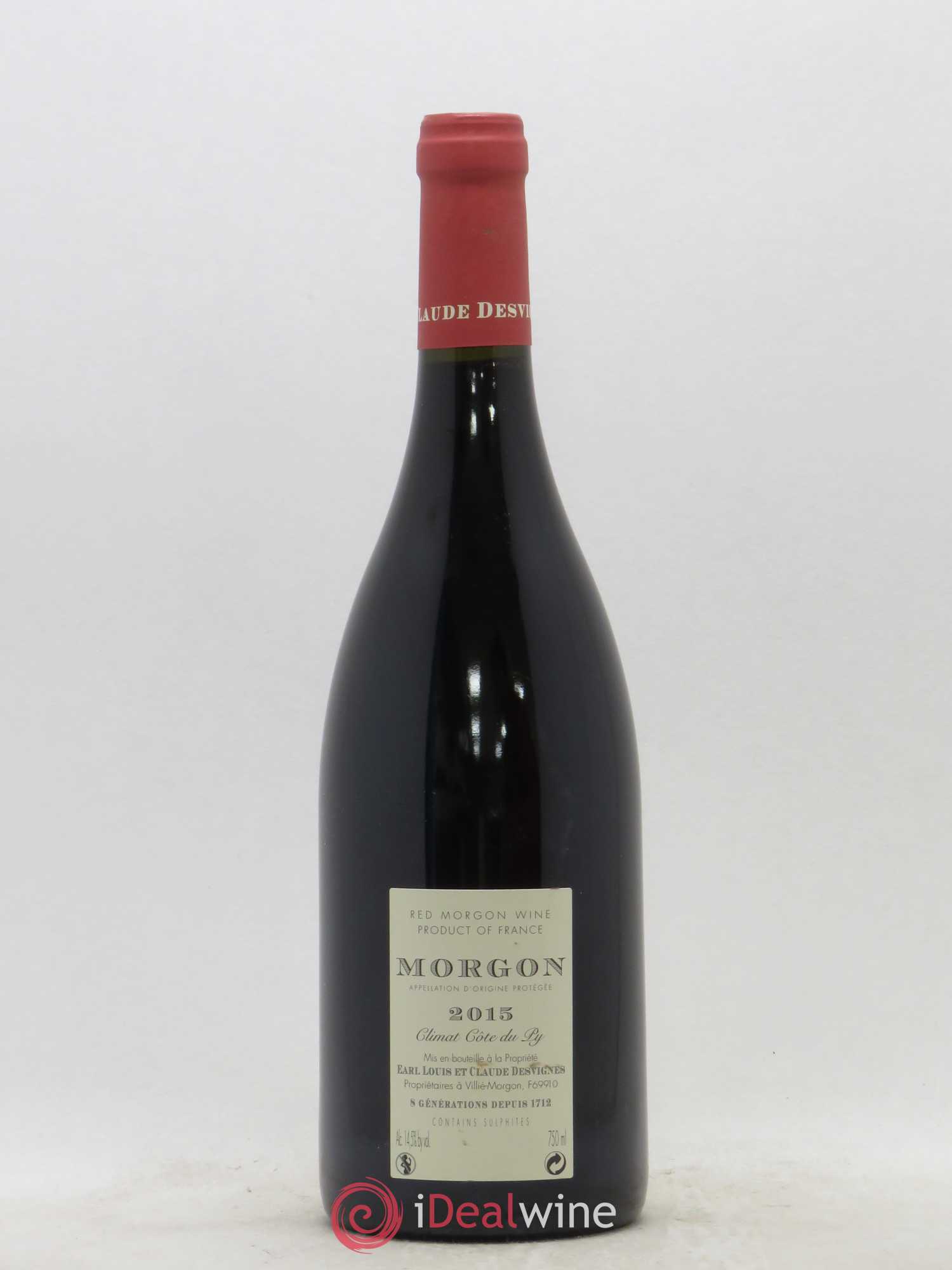 Morgon Côte du Py Louis-Claude Desvignes 2015 - Lot de 1 bouteille - 1