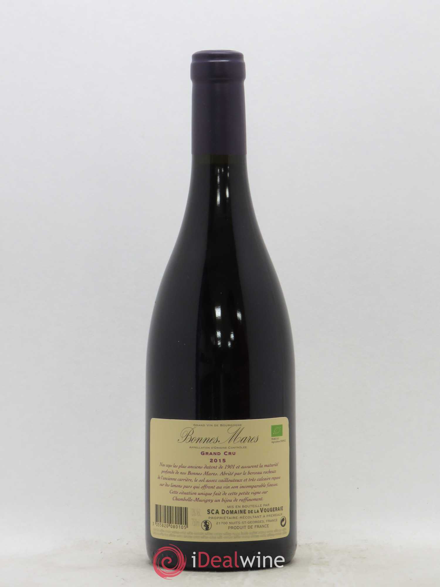 Bonnes-Mares Grand Cru La Vougeraie 2015 - Lot de 1 bouteille - 1