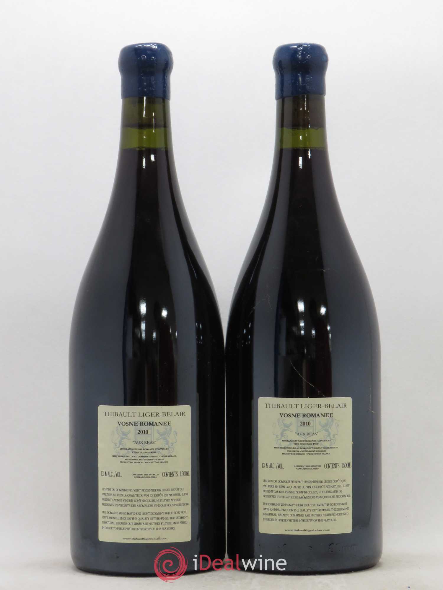 Vosne-Romanée Aux Réas Thibault Liger-Belair 2010 - Lot de 2 magnums - 1