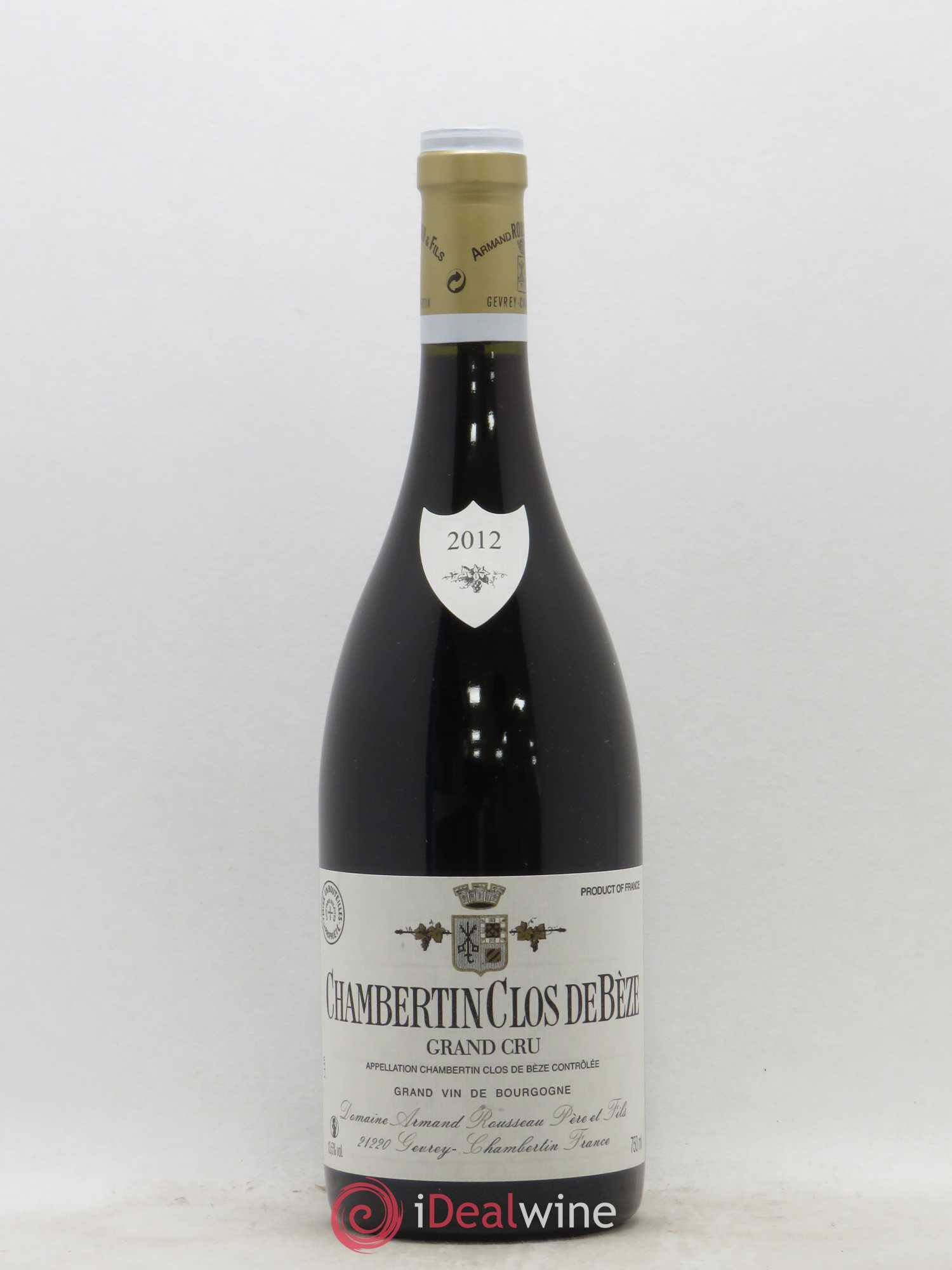 Chambertin Clos de Bèze Grand Cru Armand Rousseau (Domaine) 2012 - Lot de 1 bouteille - 0