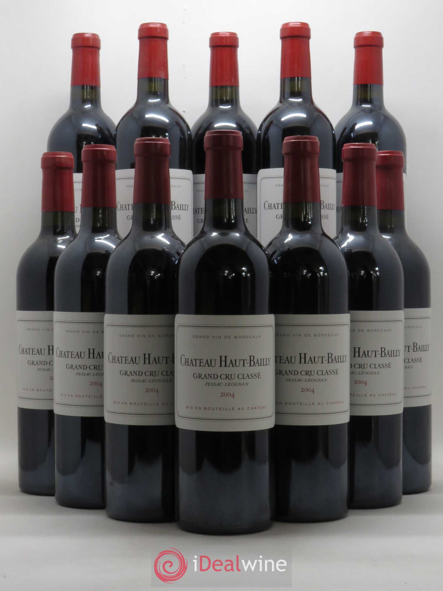 Château Haut-Bailly Cru Classé de Graves 2004 - Lot de 12 bouteilles - 0