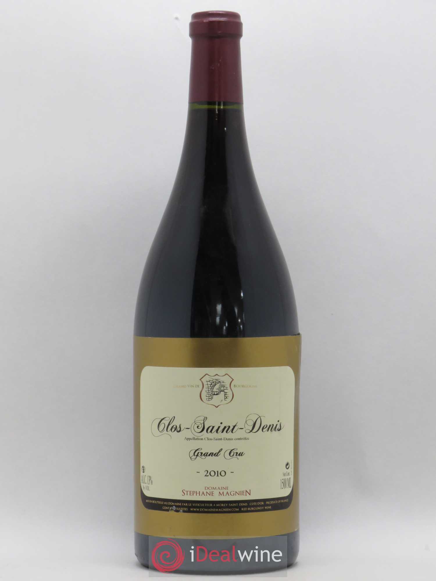 Clos Saint-Denis Grand Cru Stéphane Magnien (Domaine) 2010 - Lot de 1 magnum - 0
