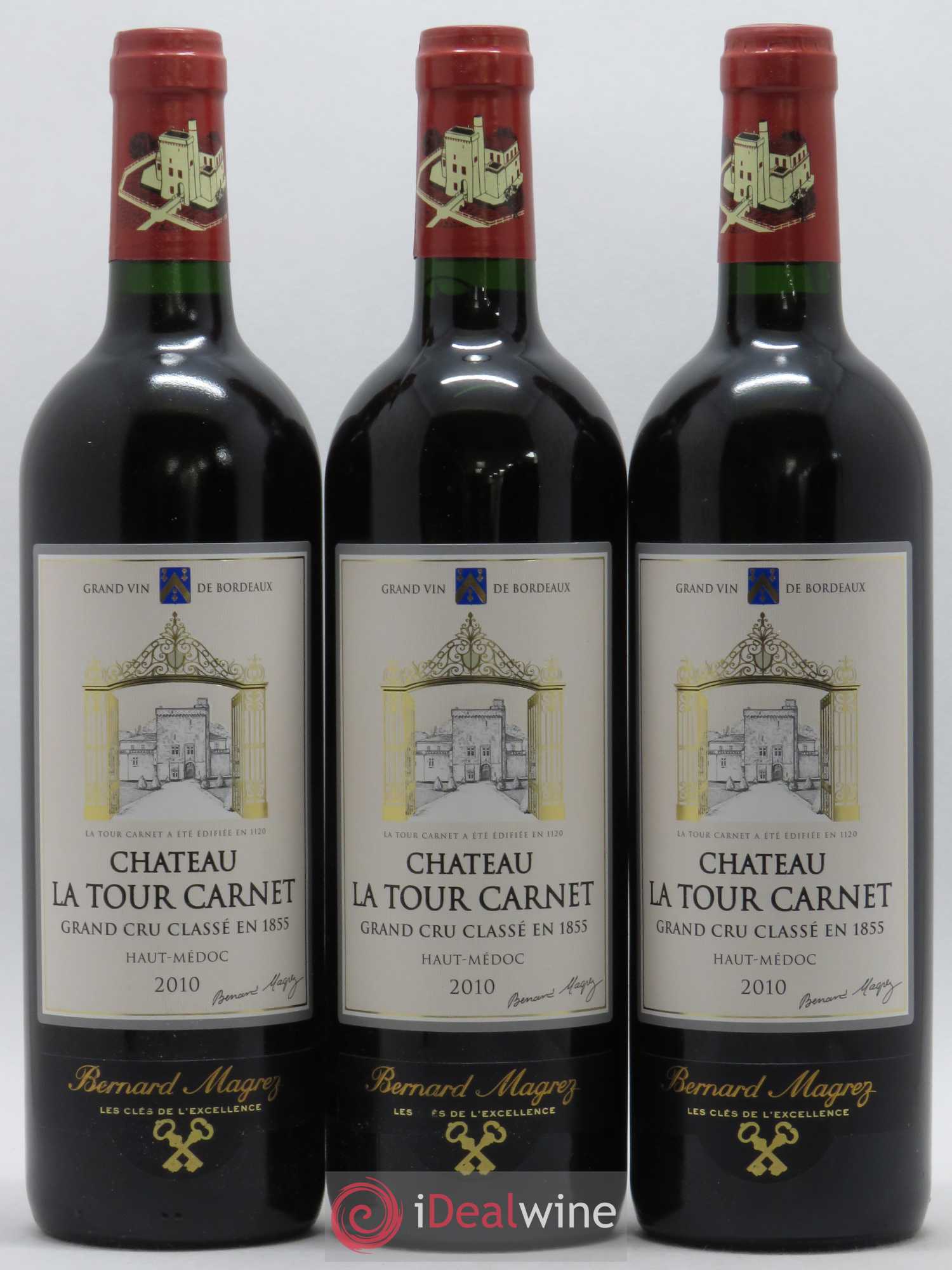 Château la Tour Carnet 4ème Grand Cru Classé 2010 - Lot de 6 bouteilles - 2