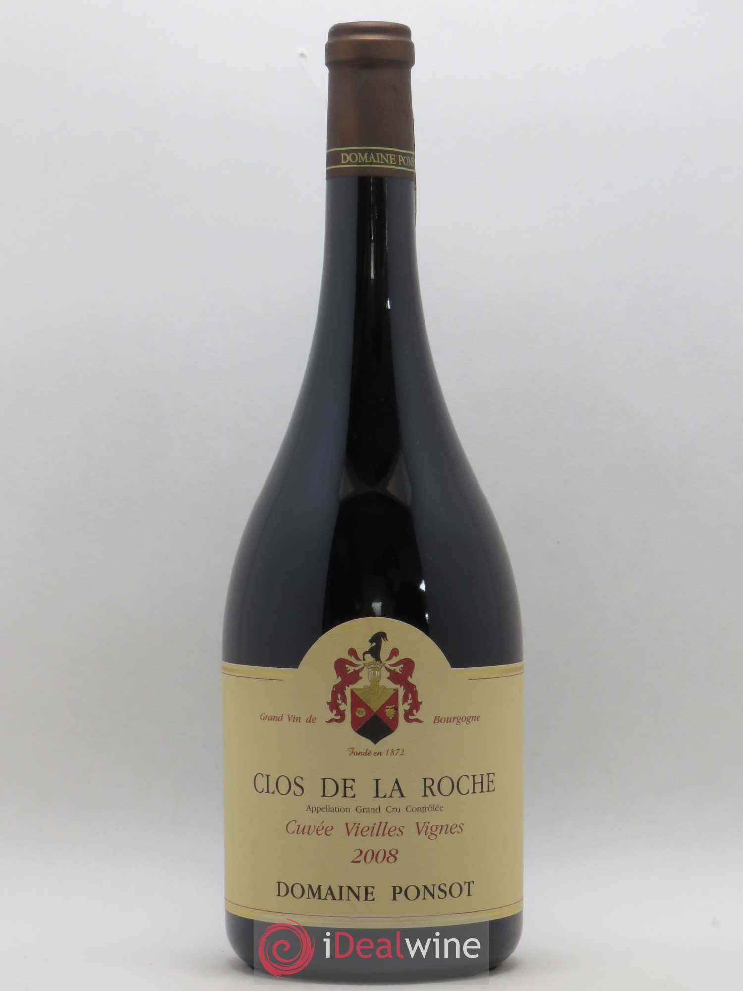 Clos de la Roche Grand Cru Vieilles Vignes Ponsot (Domaine) 2008 - Lot de 1 magnum - 0