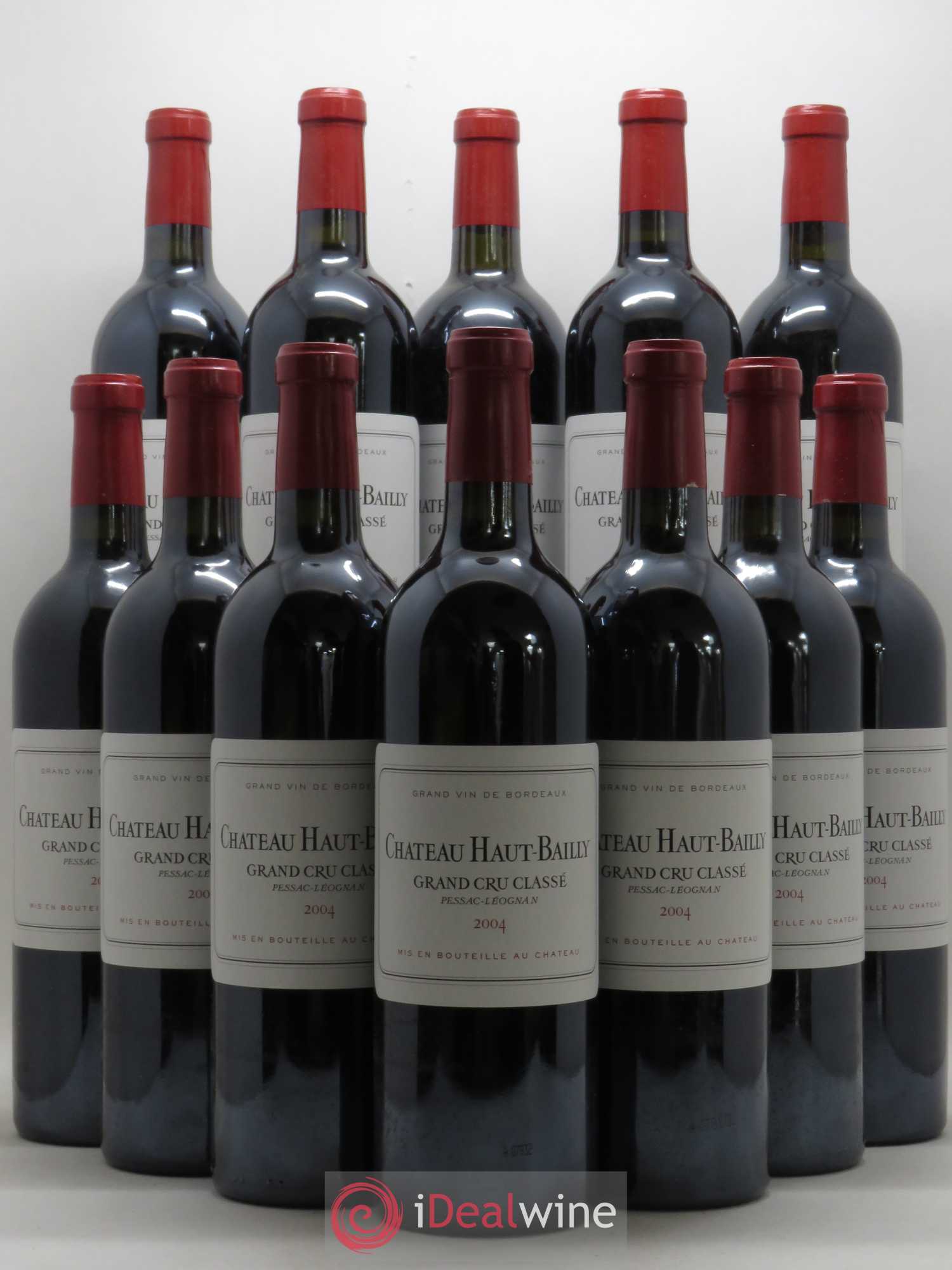 Château Haut-Bailly Cru Classé de Graves 2004 - Lot de 12 bouteilles - 0